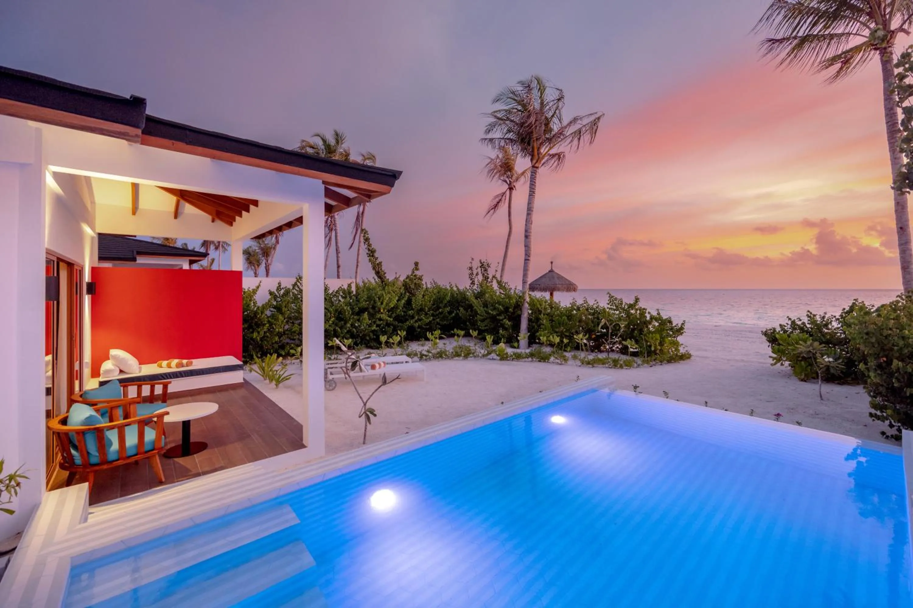 Sunset in Joy Island Maldives All Inclusive Resort