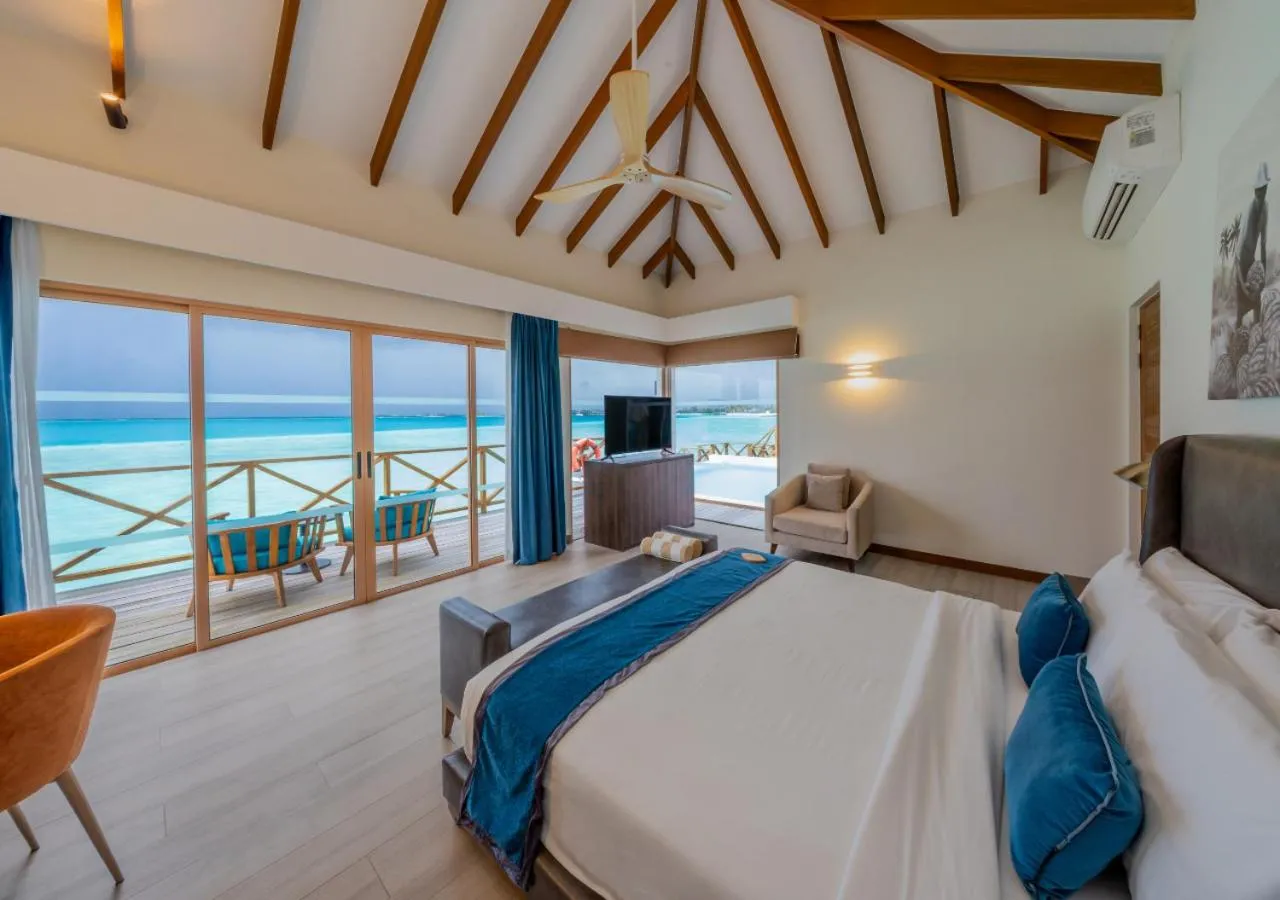 Bedroom, Bed in Joy Island Maldives All Inclusive Resort