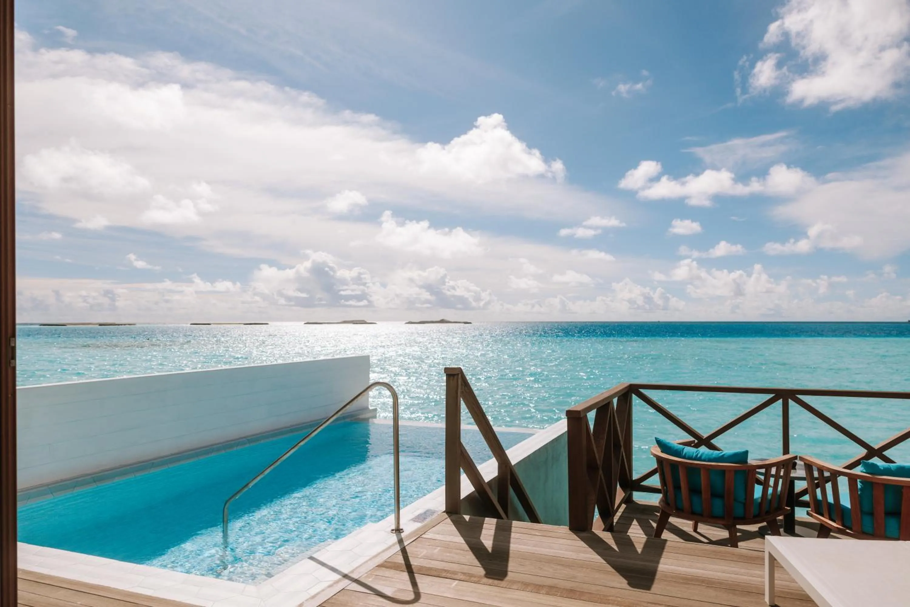 Pool view in Joy Island Maldives All Inclusive Resort