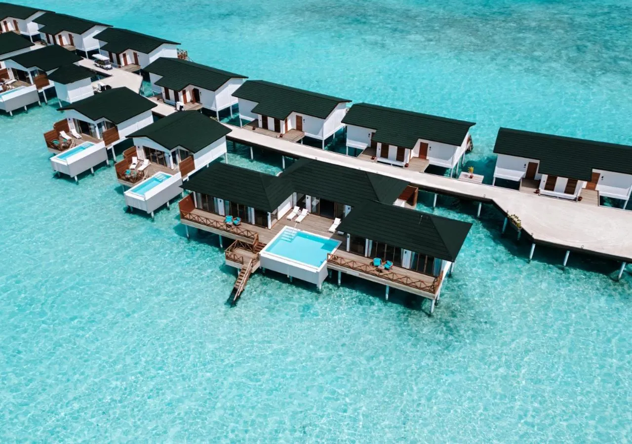 Pool view in Joy Island Maldives All Inclusive Resort