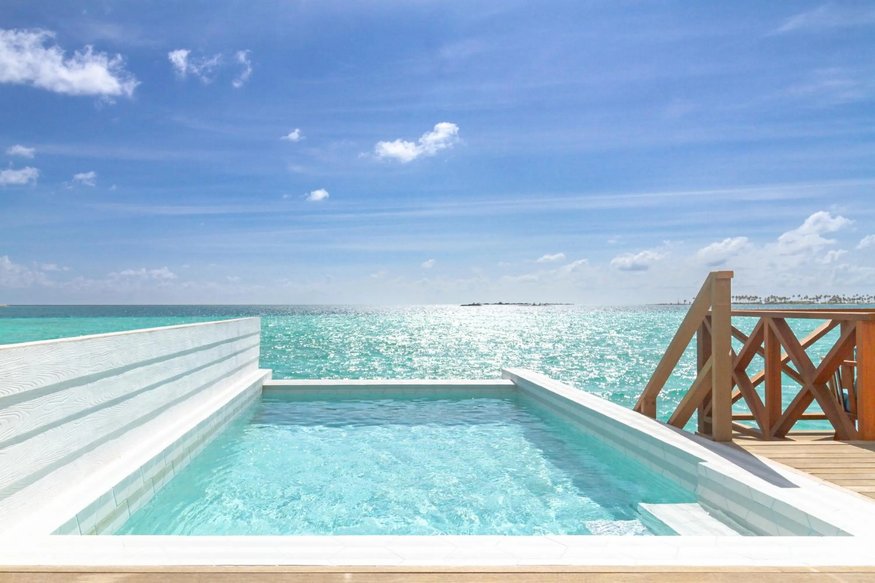Pool view in Joy Island Maldives All Inclusive Resort