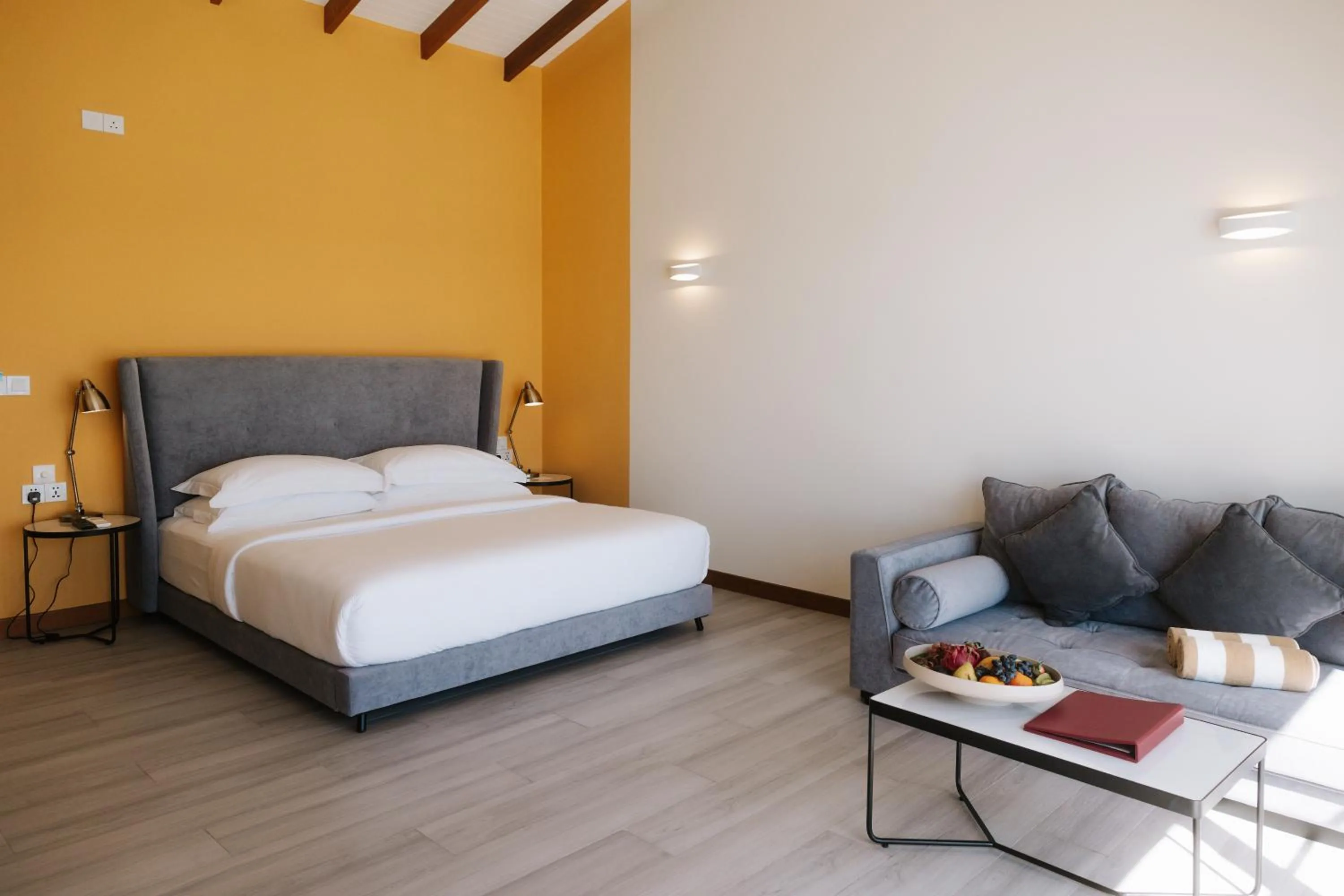 Bedroom, Bed in Joy Island Maldives All Inclusive Resort