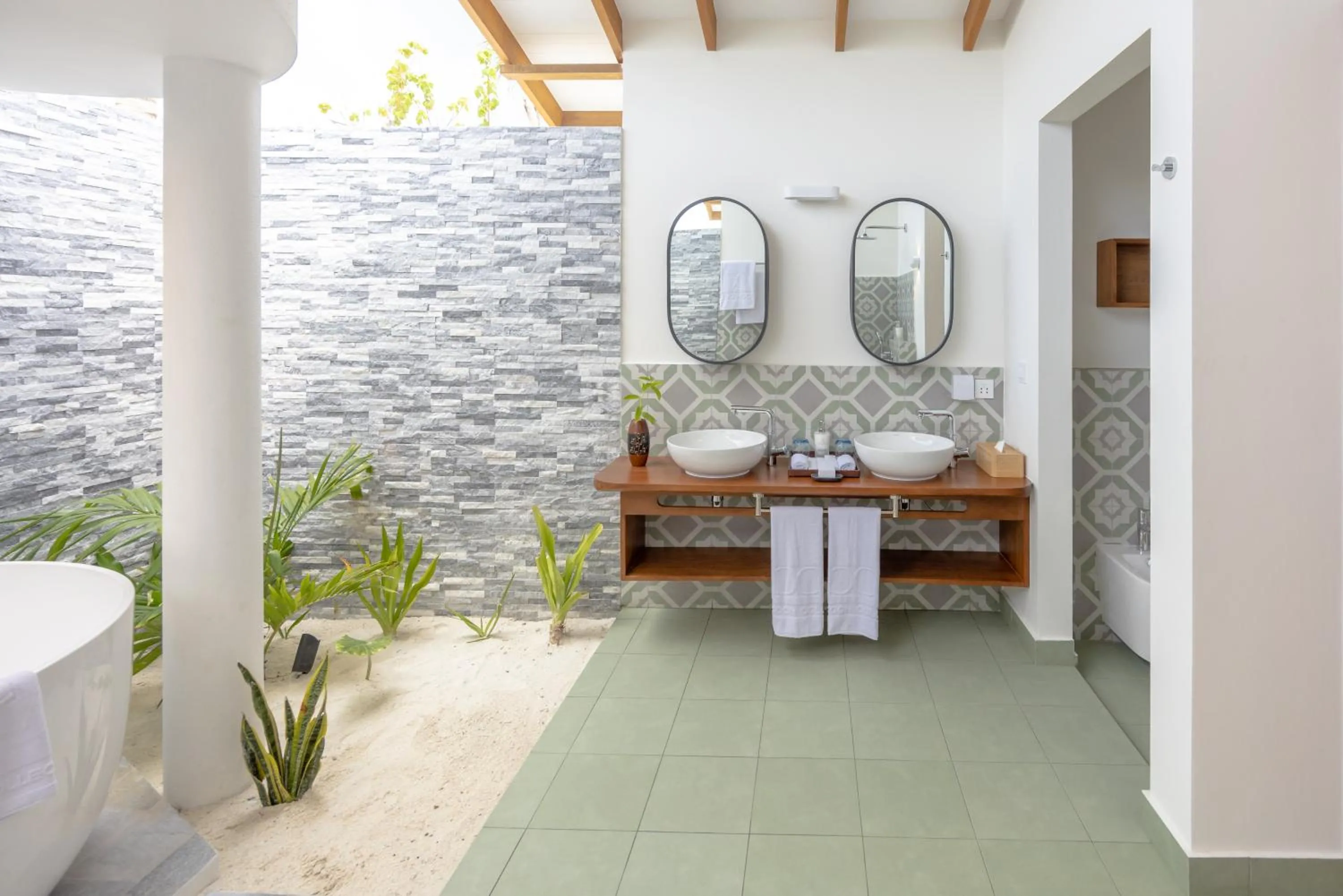 Open Air Bath in Joy Island Maldives All Inclusive Resort