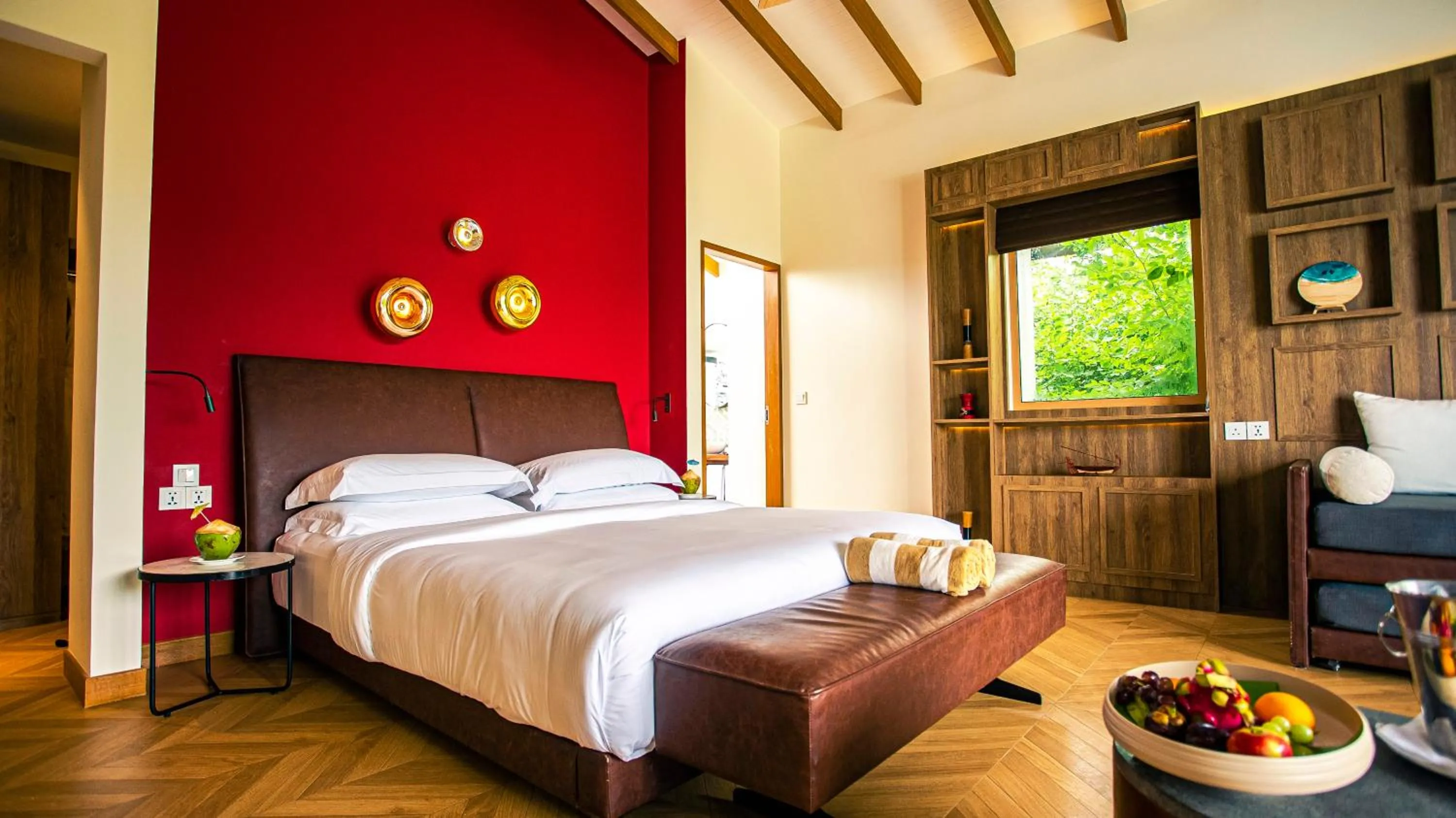 Bedroom, Bed in Joy Island Maldives All Inclusive Resort