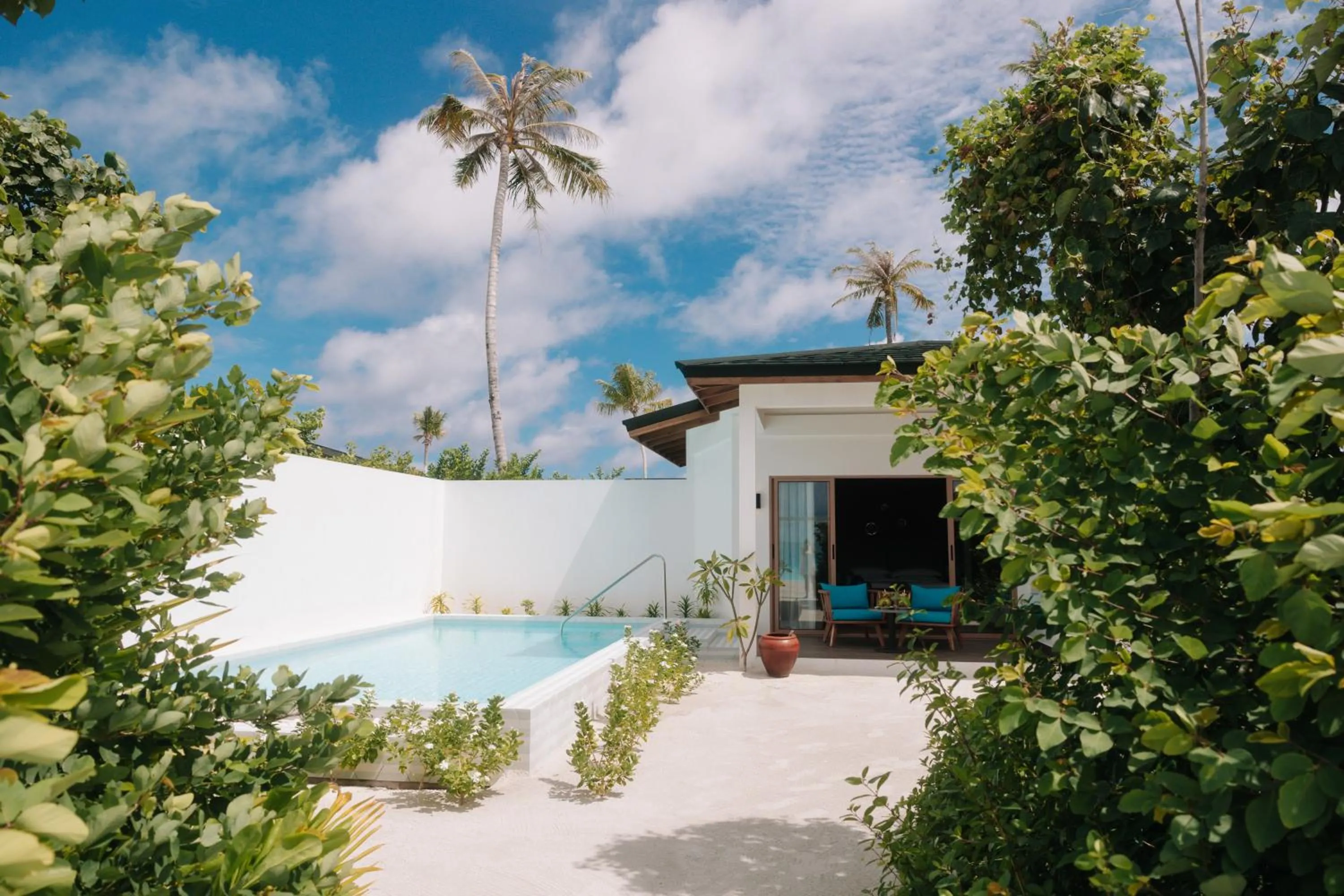 Pool view in Joy Island Maldives All Inclusive Resort