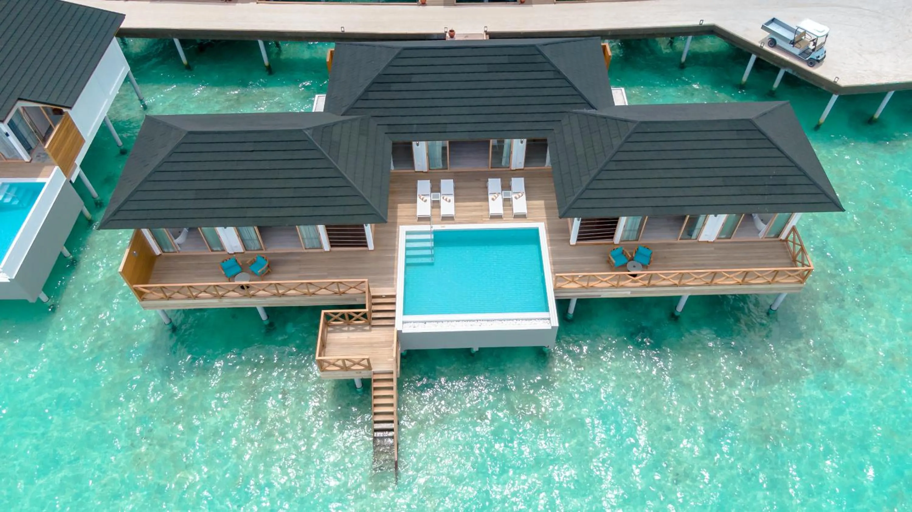 Pool view in Joy Island Maldives All Inclusive Resort