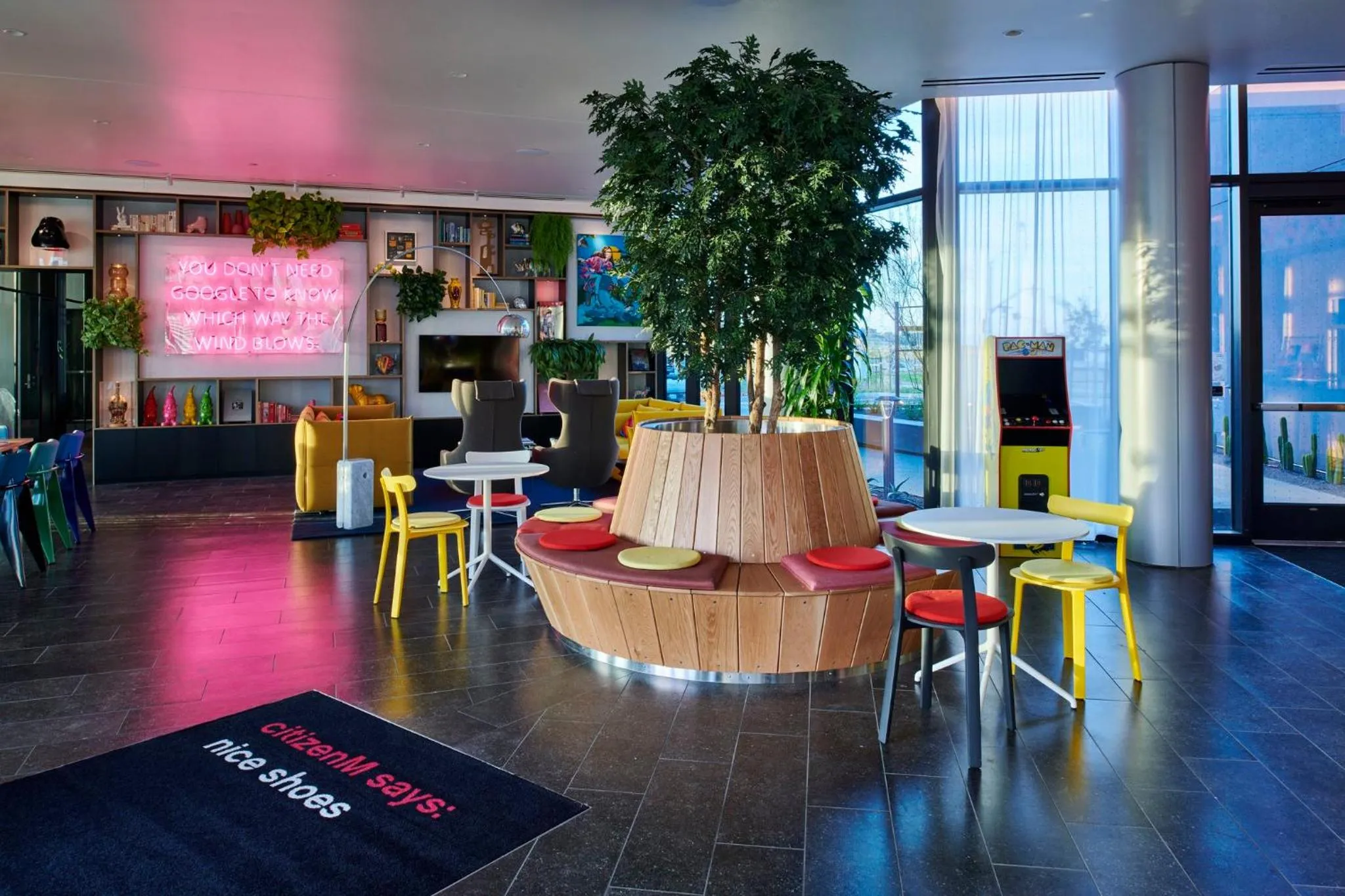 Decorative detail in citizenM Menlo Park