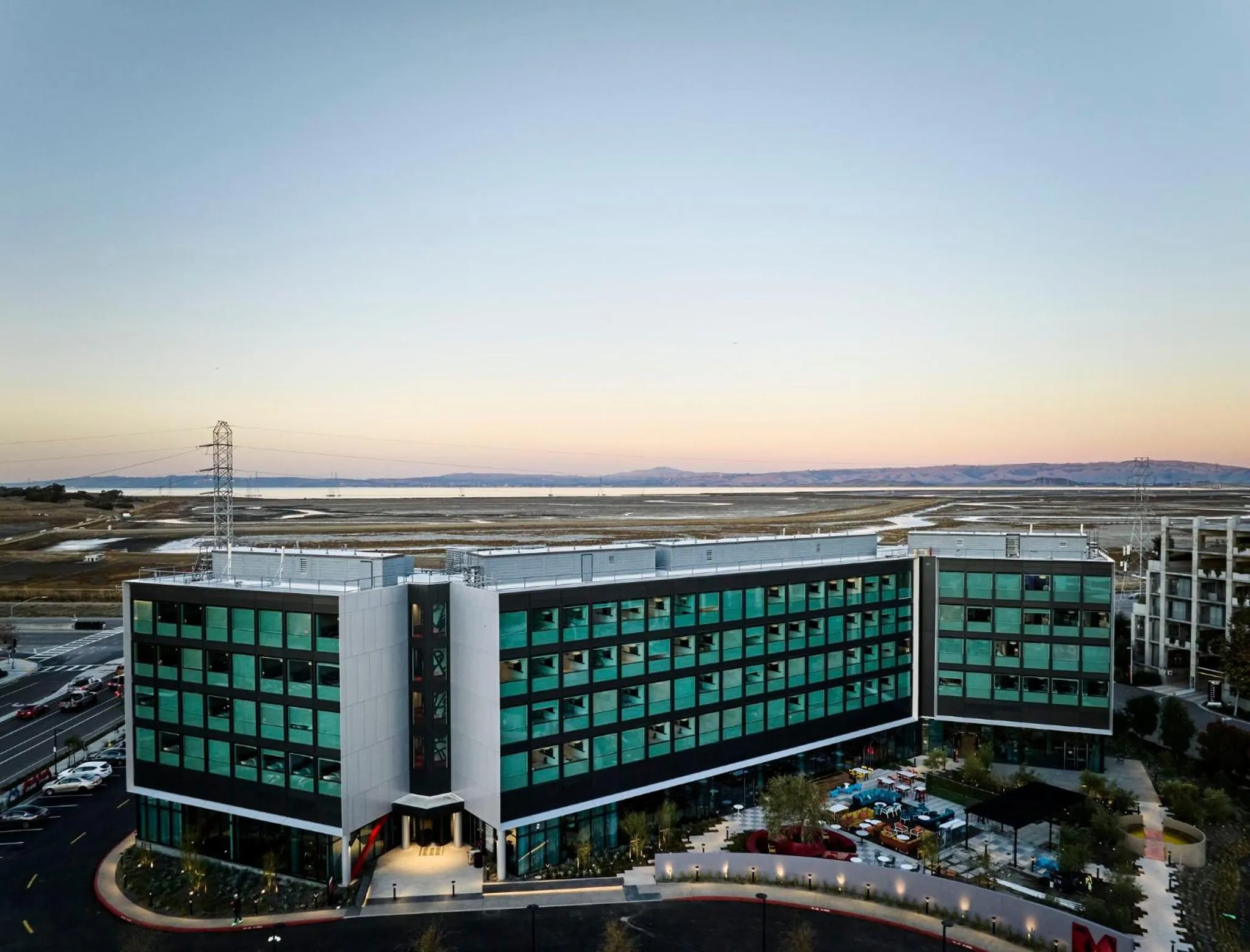 Bird's eye view in citizenM Menlo Park