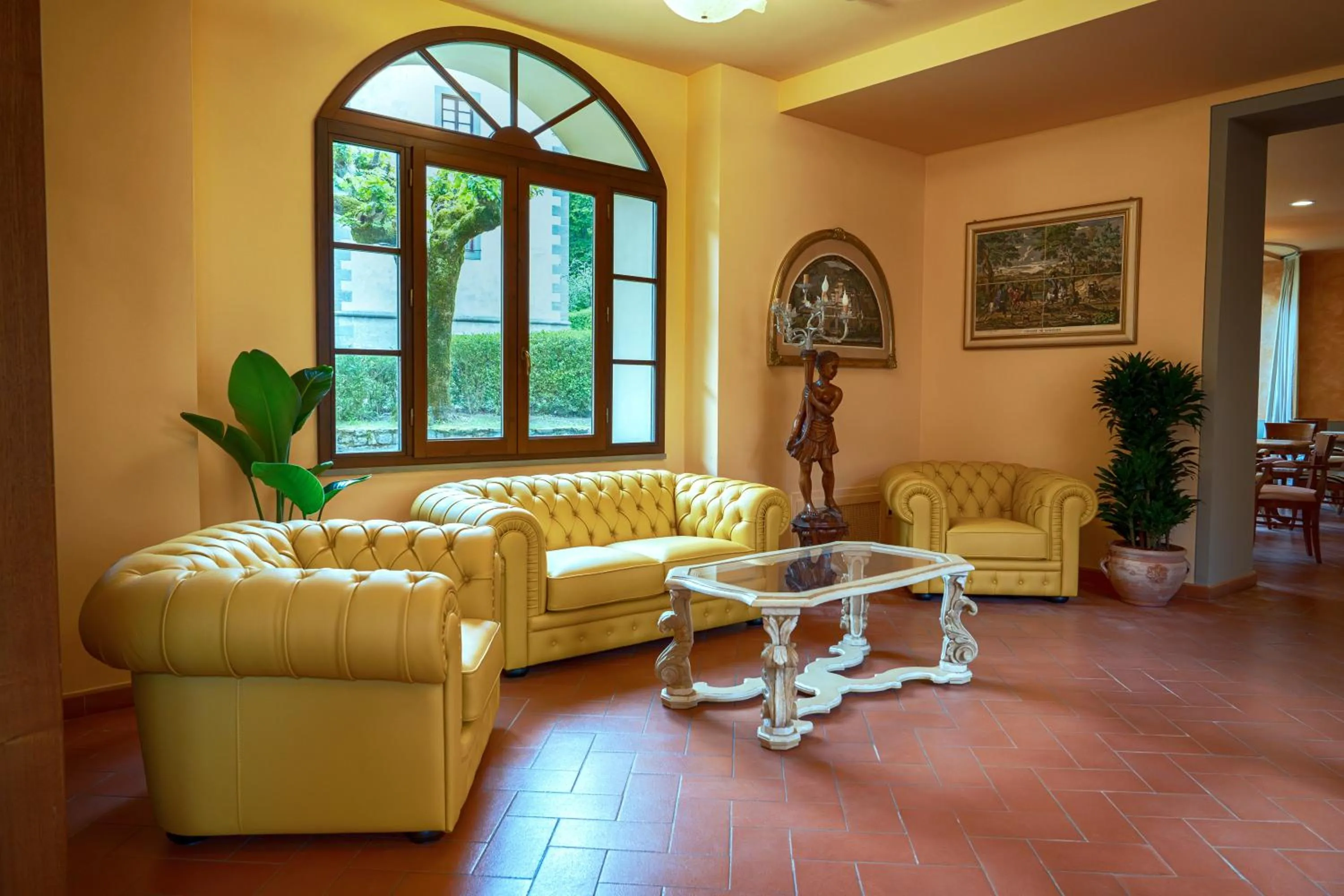 Lobby or reception in Hotel Rifugio la Foresta