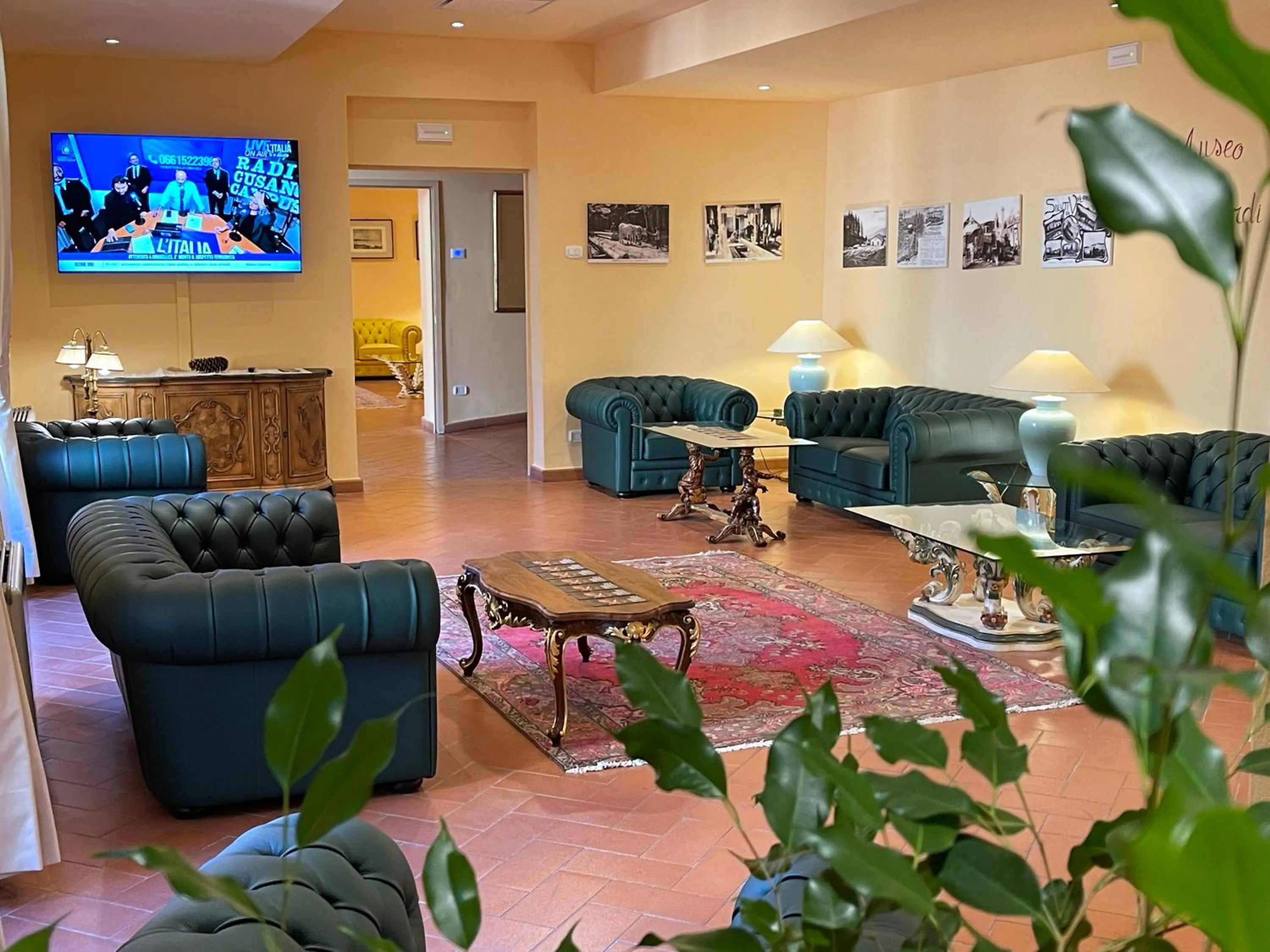 Lobby or reception in Hotel Rifugio la Foresta