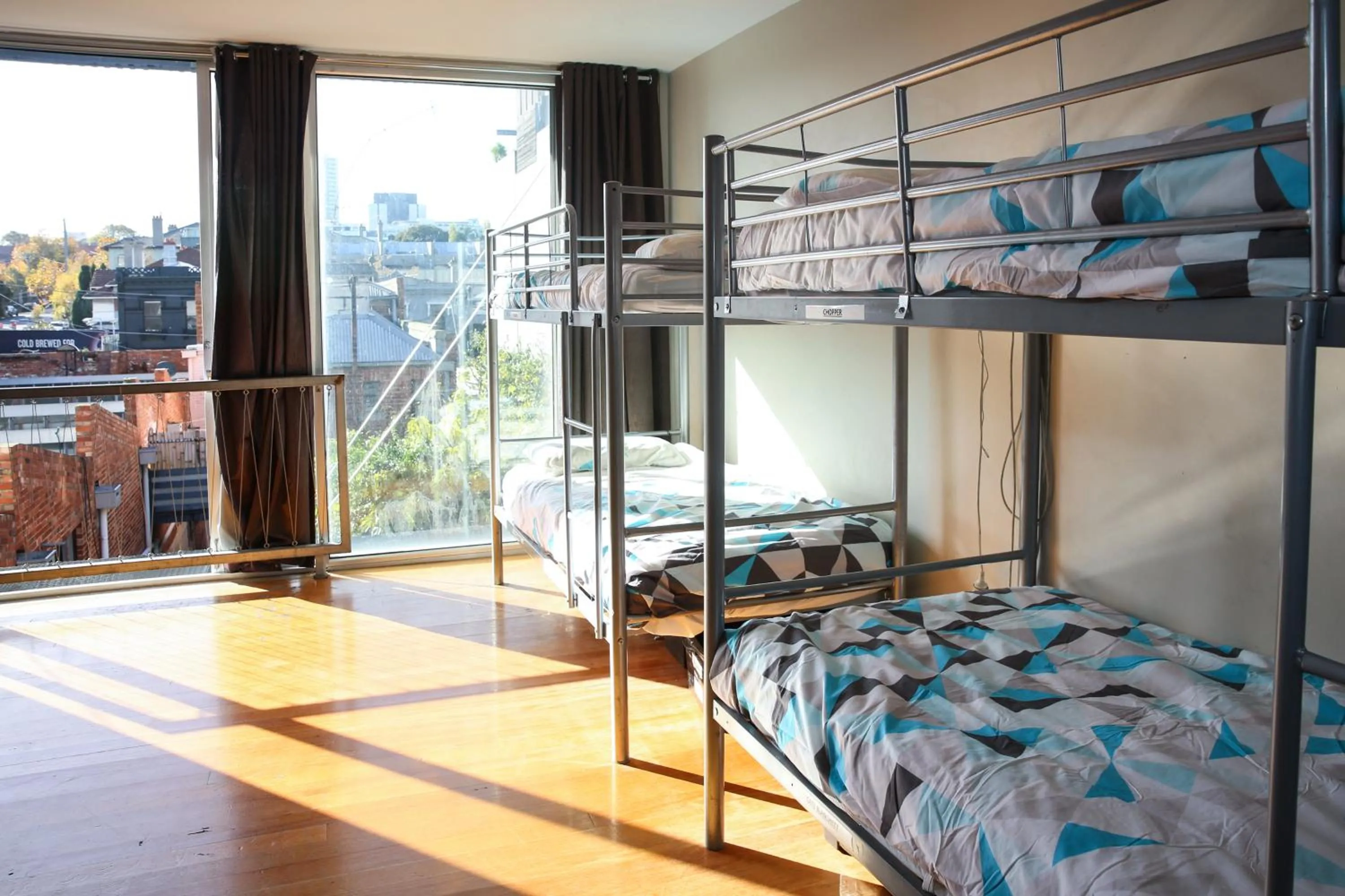 View (from property/room), Bed in Barkly Backpackers