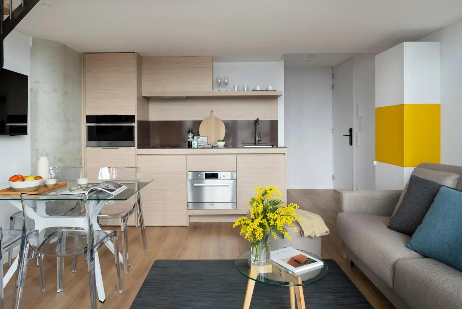 Living room in Eric Vökel Boutique Apartments - Riverfront Suites Living room in Eric Vökel Boutique Apartments - Riverfront Suites