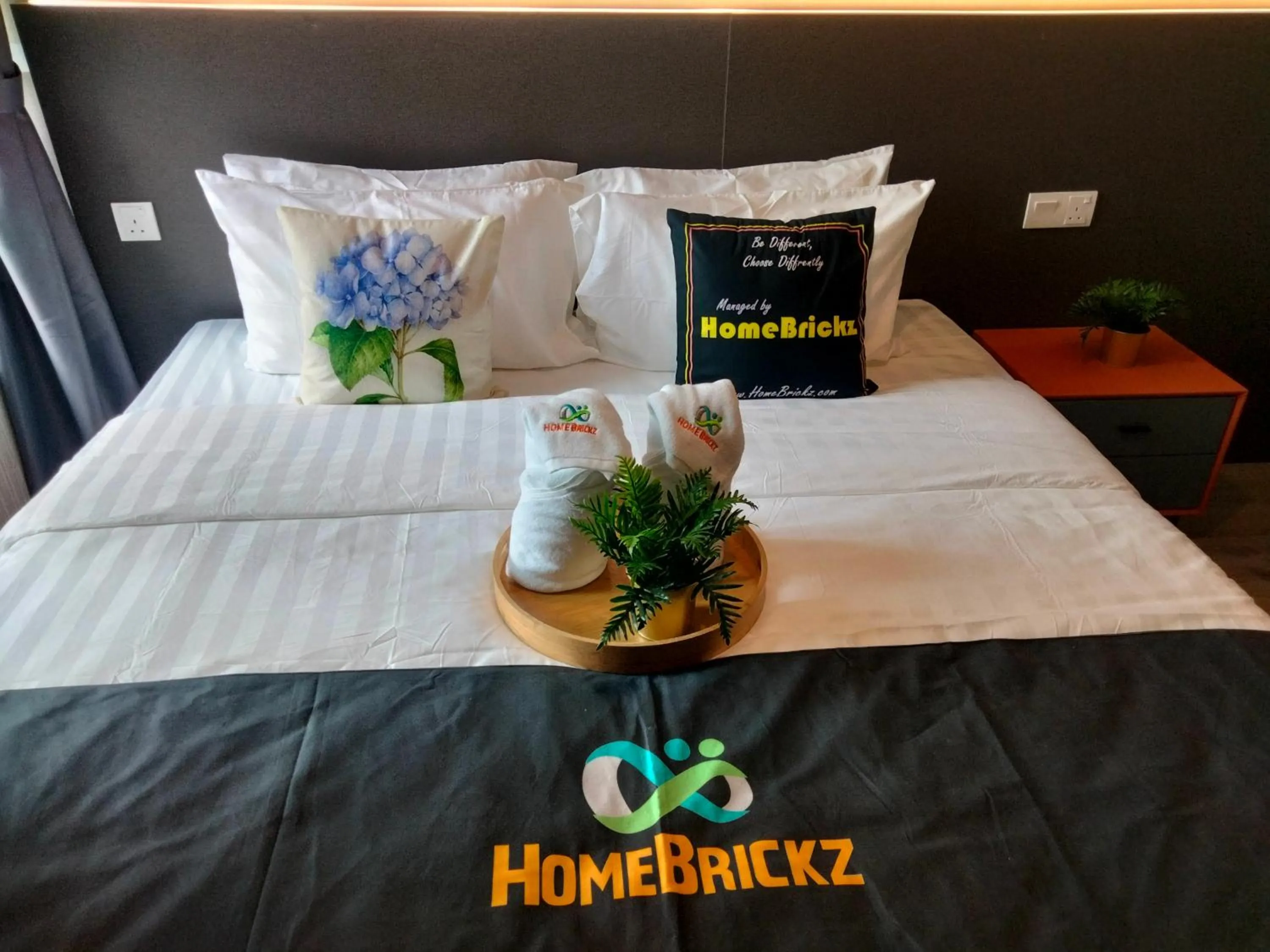 Bed in Cubic Botanical Suites Bangsar South by HomeBrickz