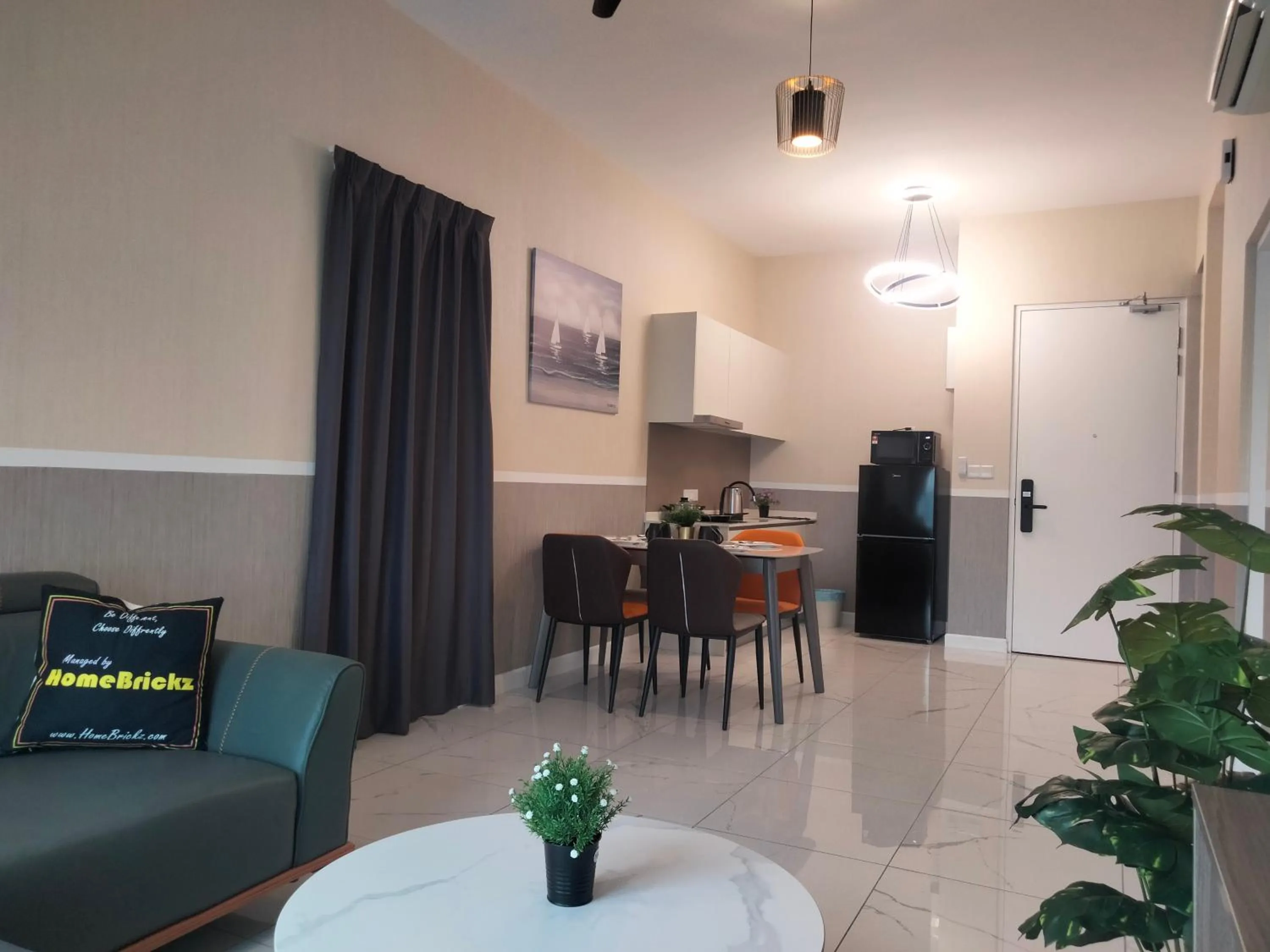 Kitchen or kitchenette in Cubic Botanical Suites Bangsar South by HomeBrickz