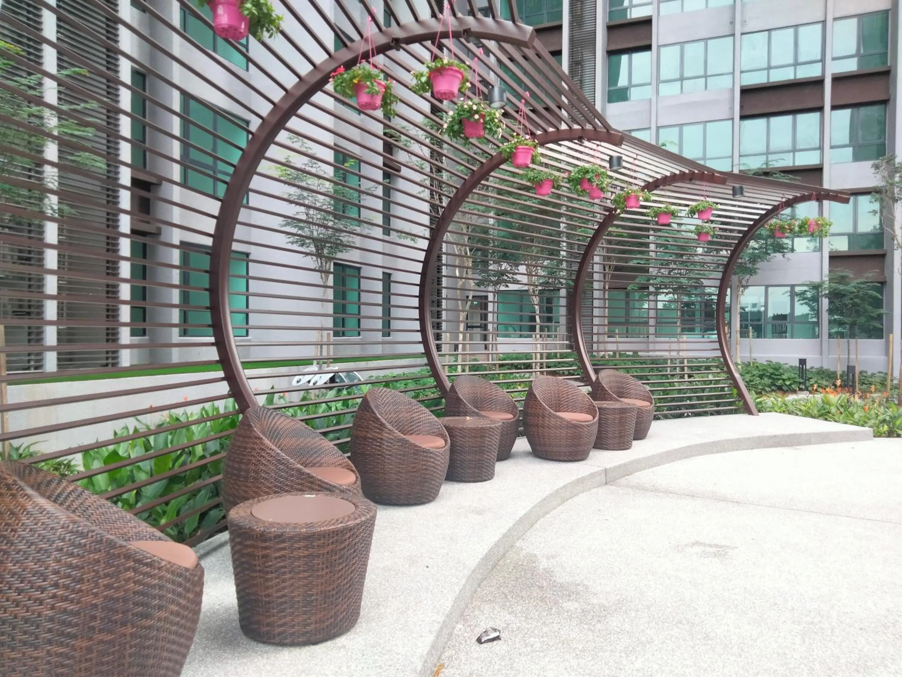 Seating area in Cubic Botanical Suites Bangsar South by HomeBrickz