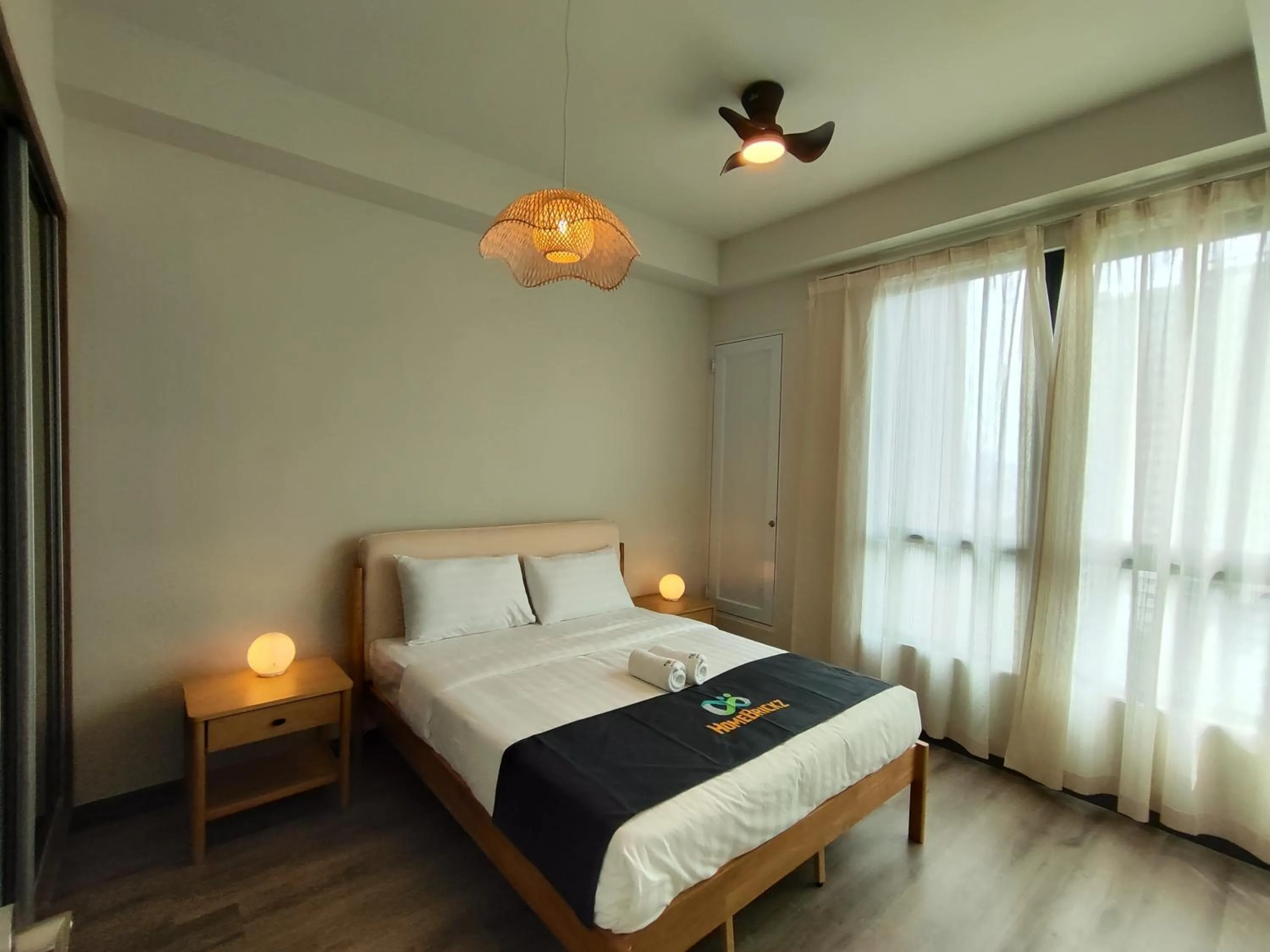 Bedroom, Bed in Cubic Botanical Suites Bangsar South by HomeBrickz