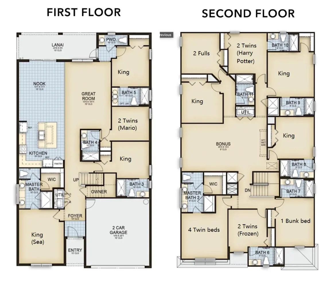 Other in Lakeview Spacious 12br Themed Home Game/Pool/Spa