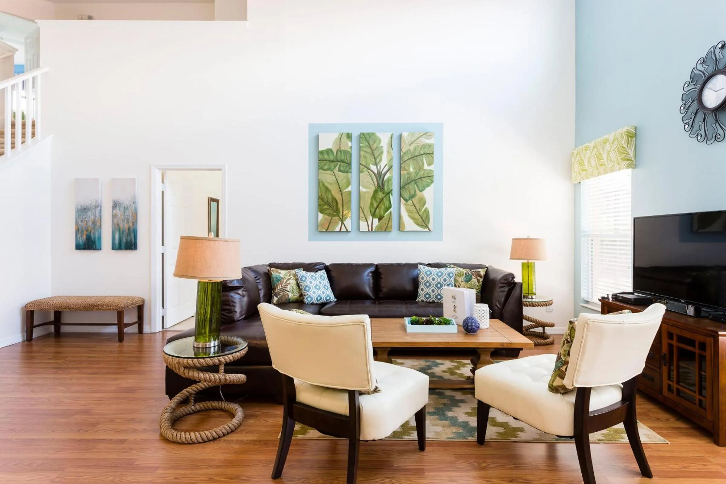 Living room in LUX Villa w/ Private Pool & Resort Amenities