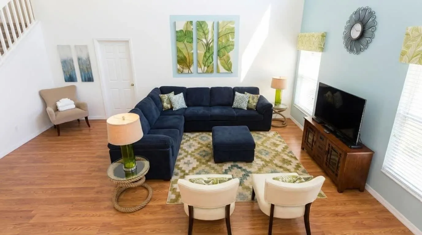 Living room in LUX Villa w/ Private Pool & Resort Amenities