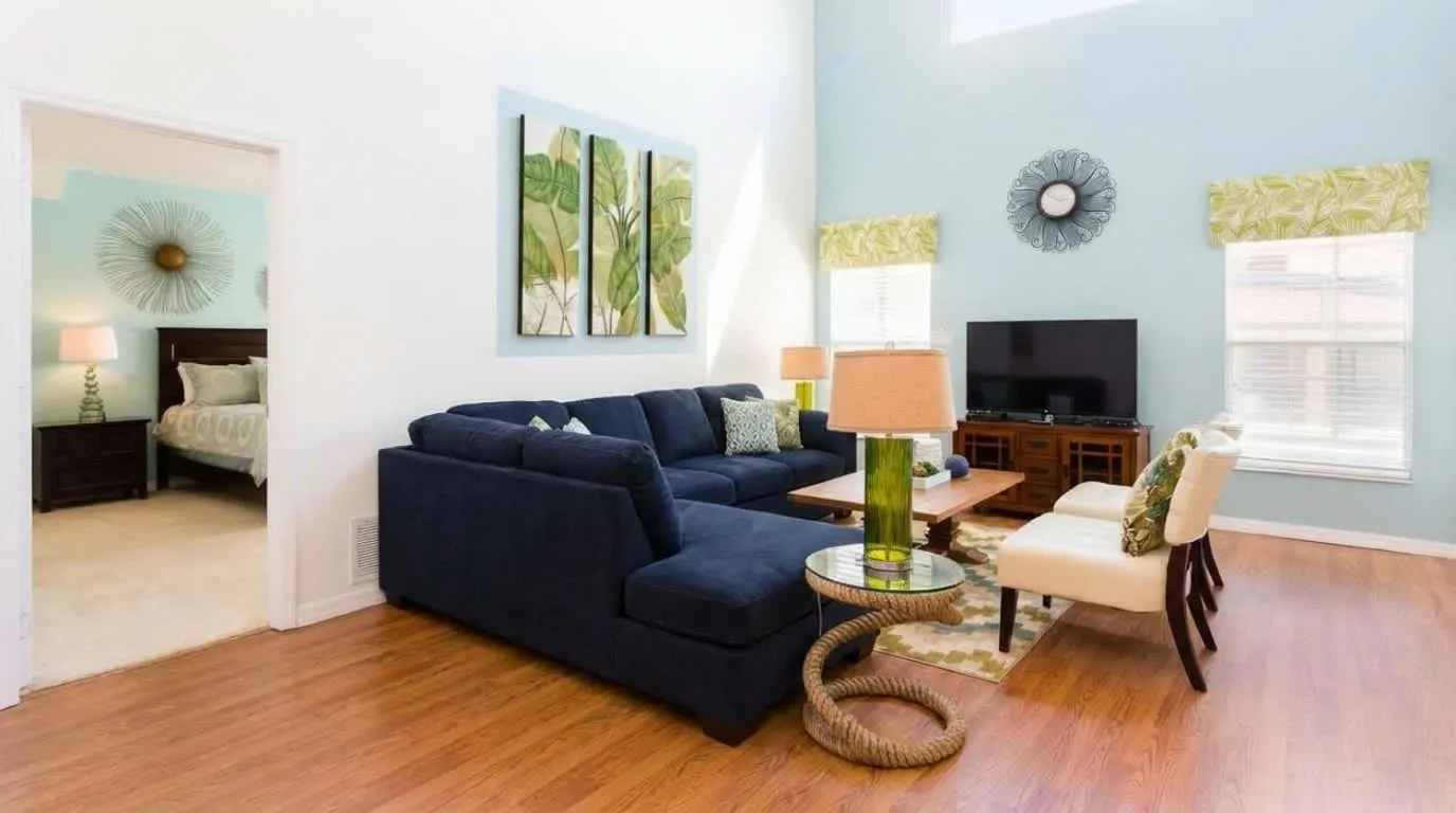 Living room in LUX Villa w/ Private Pool & Resort Amenities