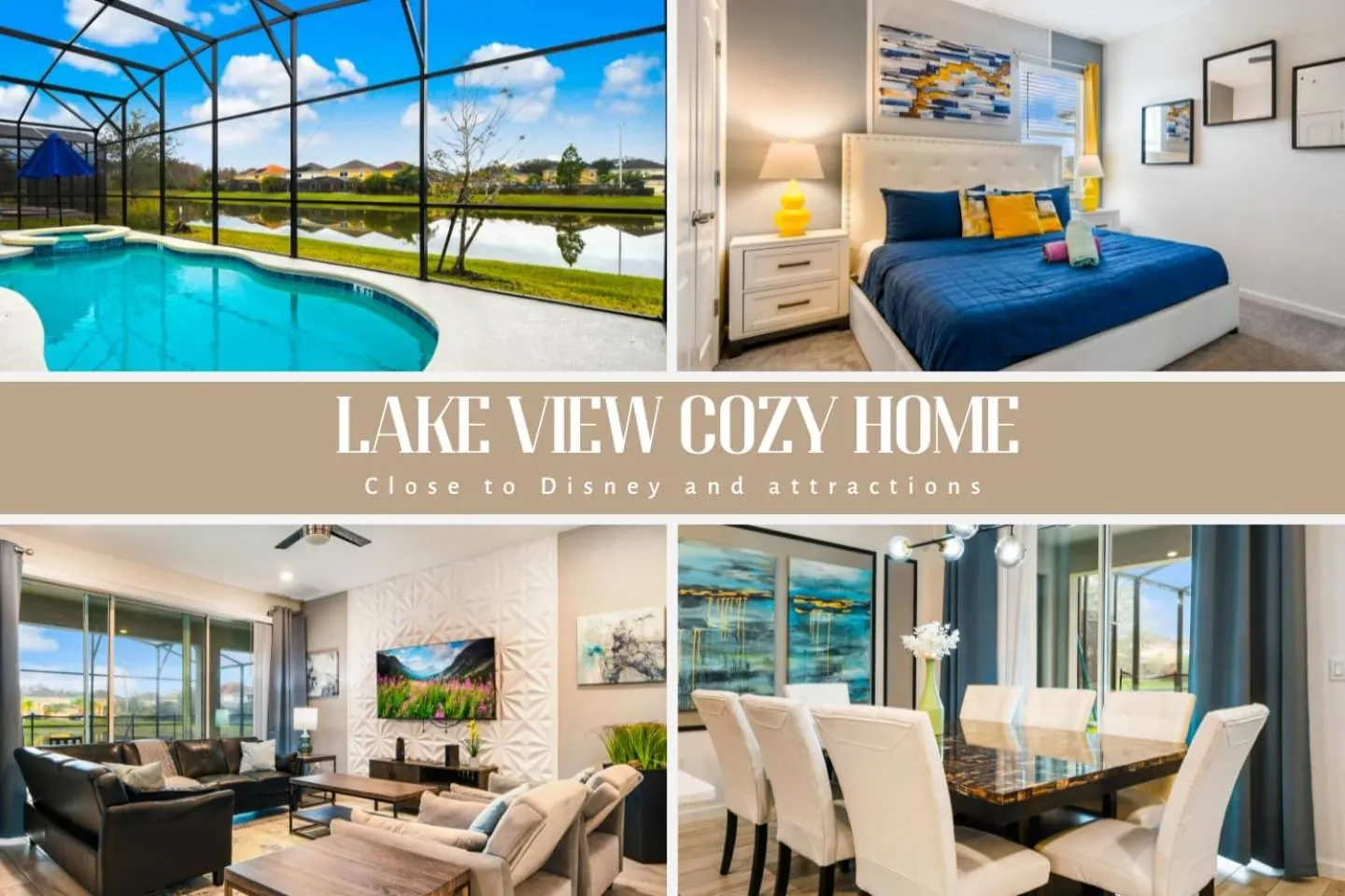 Veranda Palms Lakeview 6br Villa Pool Spa, Disney
