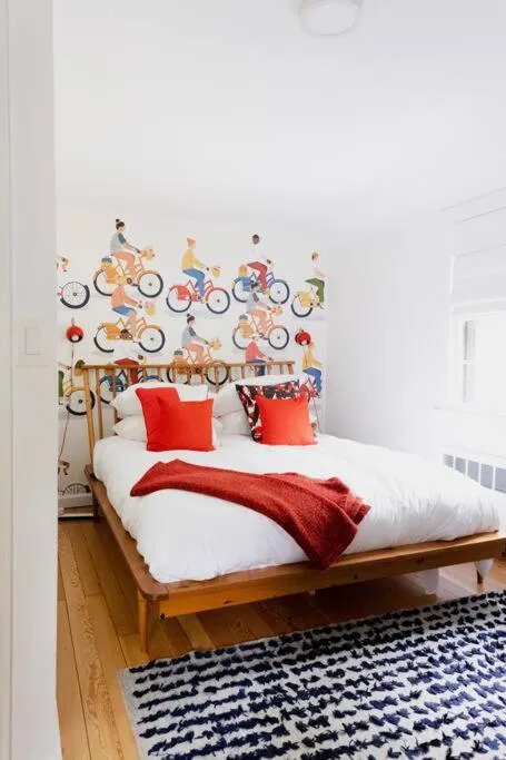 Bedroom, Bed in The Norsdale plus CMYK Motel on 10 acres in Phoenicia