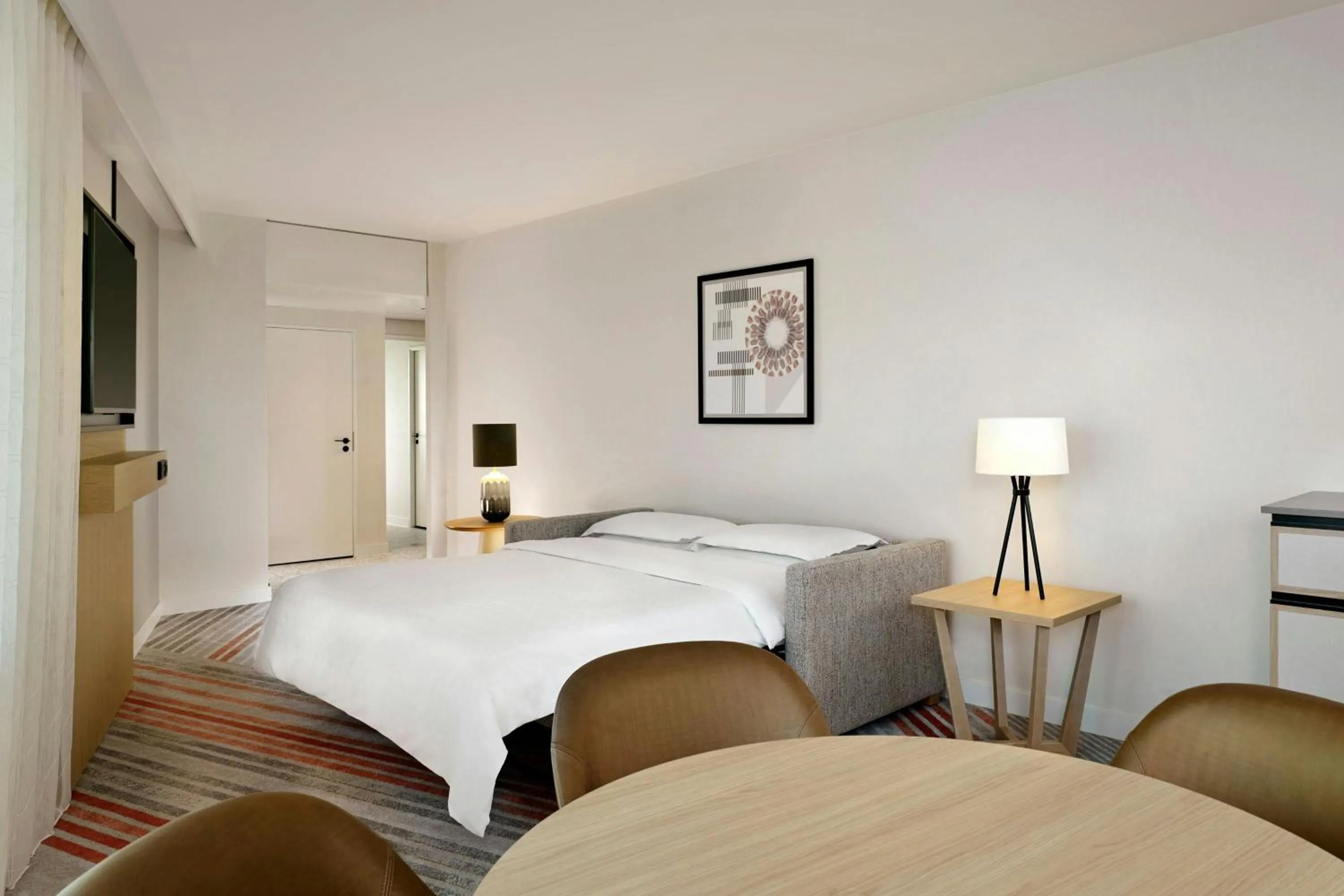 Photo of the whole room, Bed in Sheraton Amsterdam Airport Hotel and Conference Center