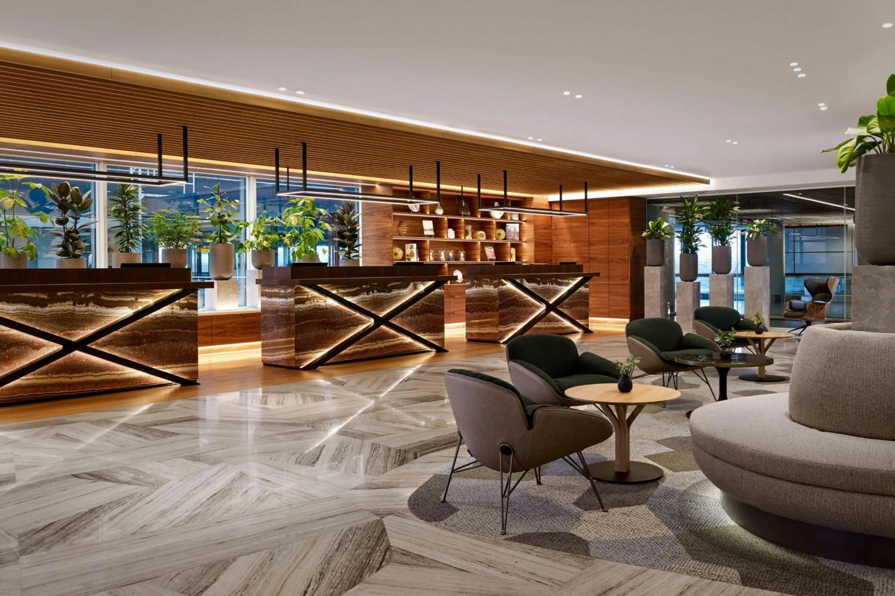 Lobby or reception in Sheraton Amsterdam Airport Hotel and Conference Center