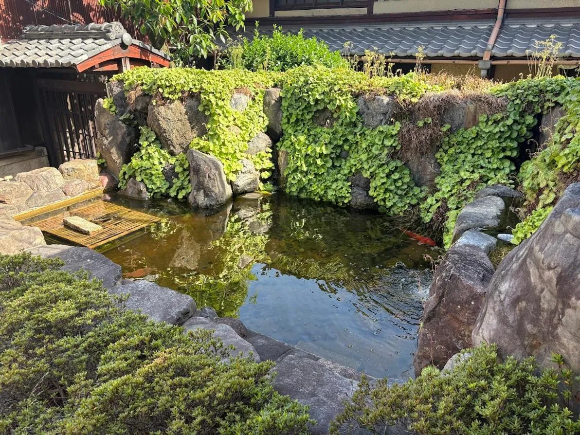 Facade/entrance in Demizu Meiji-Era Machiya in Kyoto