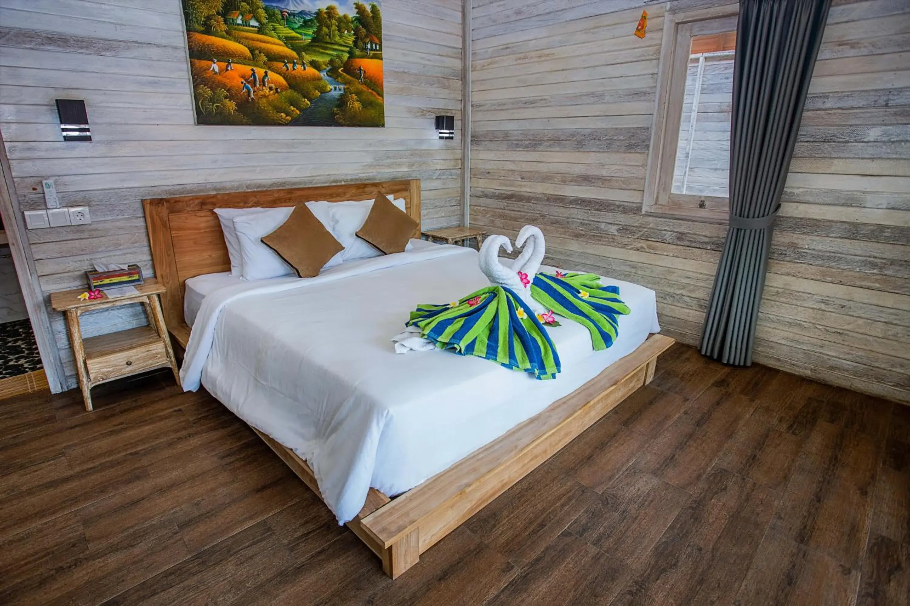 Bed in Blue Sky Villa Ceningan Bed in Blue Sky Villa Ceningan