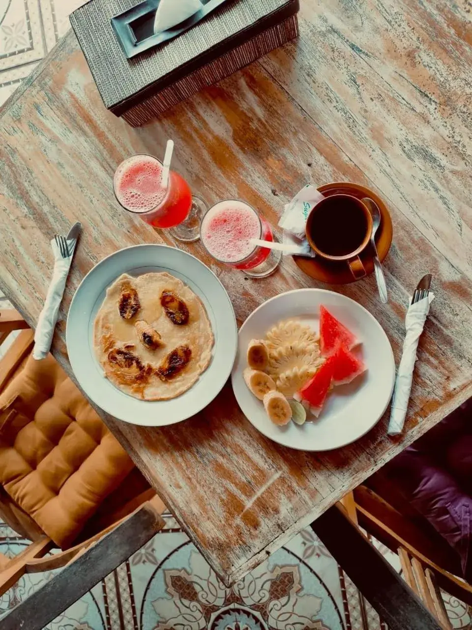 Breakfast in Blue Sky Villa Ceningan Breakfast in Blue Sky Villa Ceningan