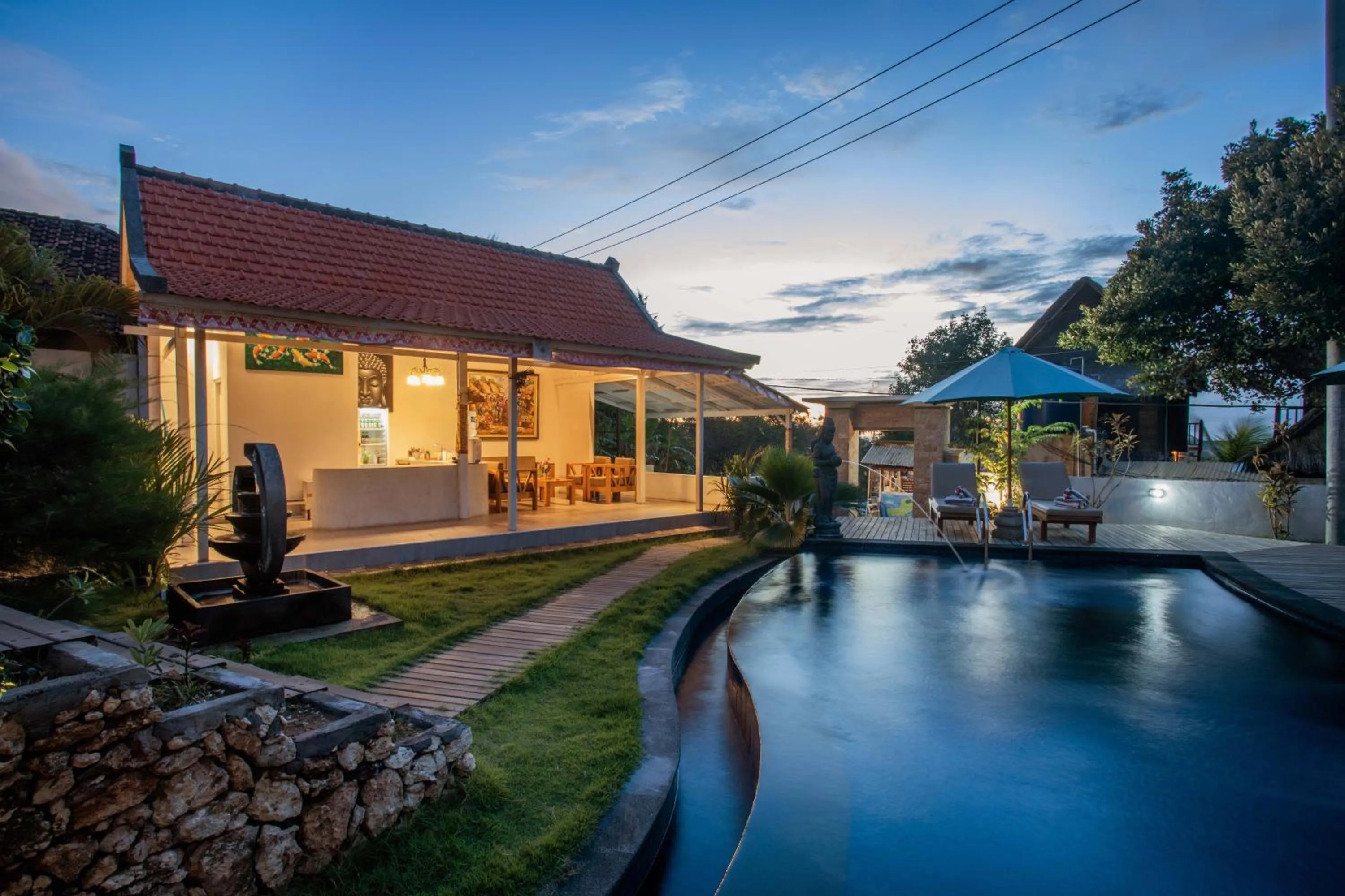 Swimming pool in Blue Sky Villa Ceningan
