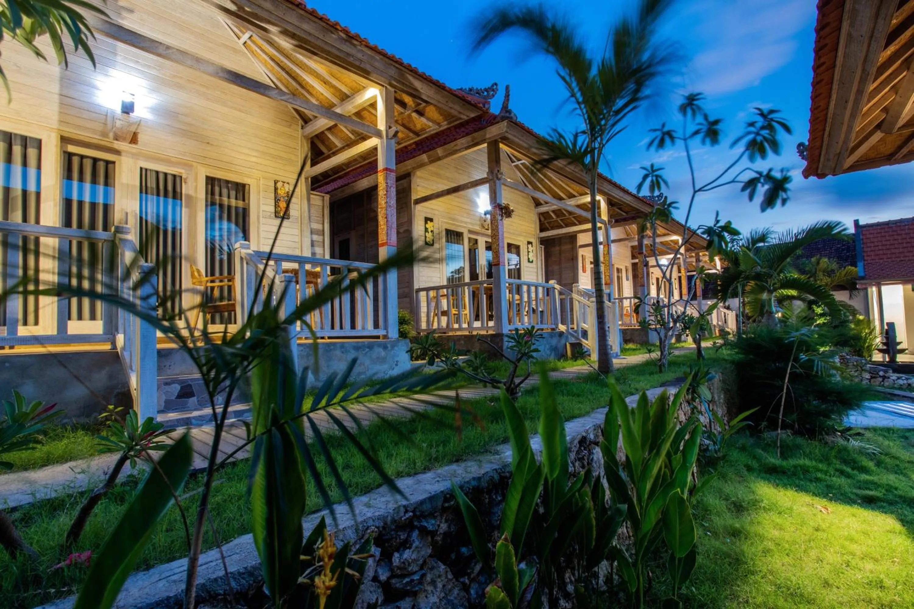 Balcony/Terrace in Blue Sky Villa Ceningan