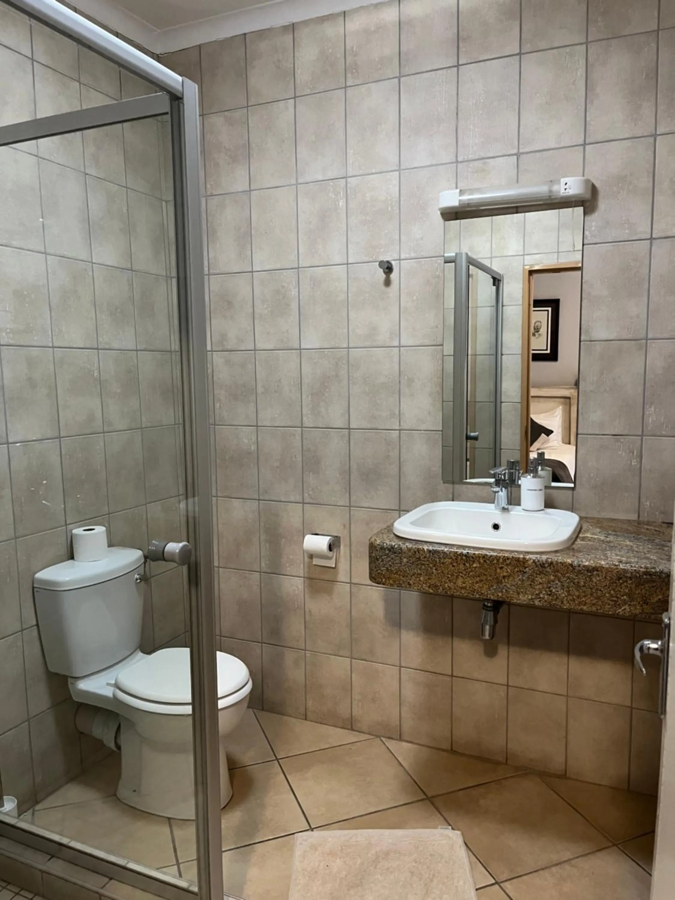 Toilet in Hotel Pension Casa Africana