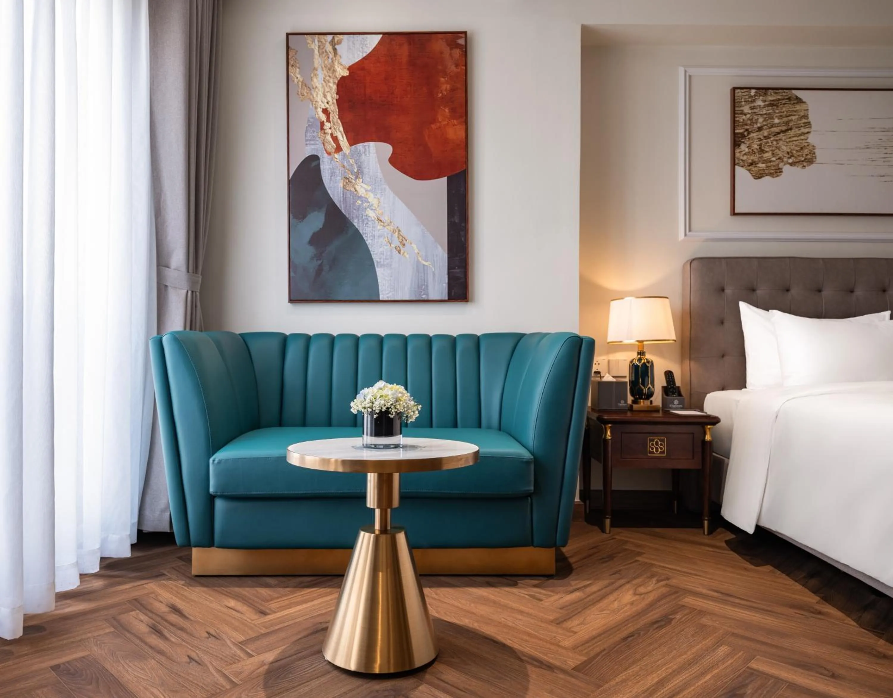 Seating area, Bed in L'Signature Hotel & Spa