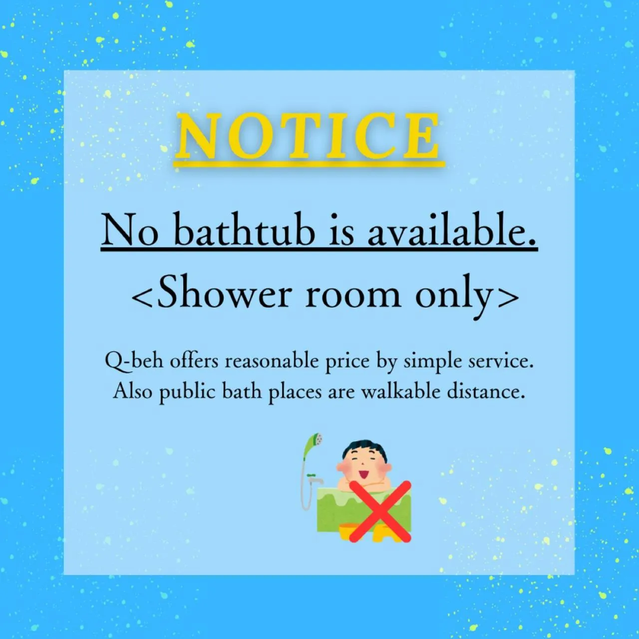 Shower in Gion Ryokan Q-beh