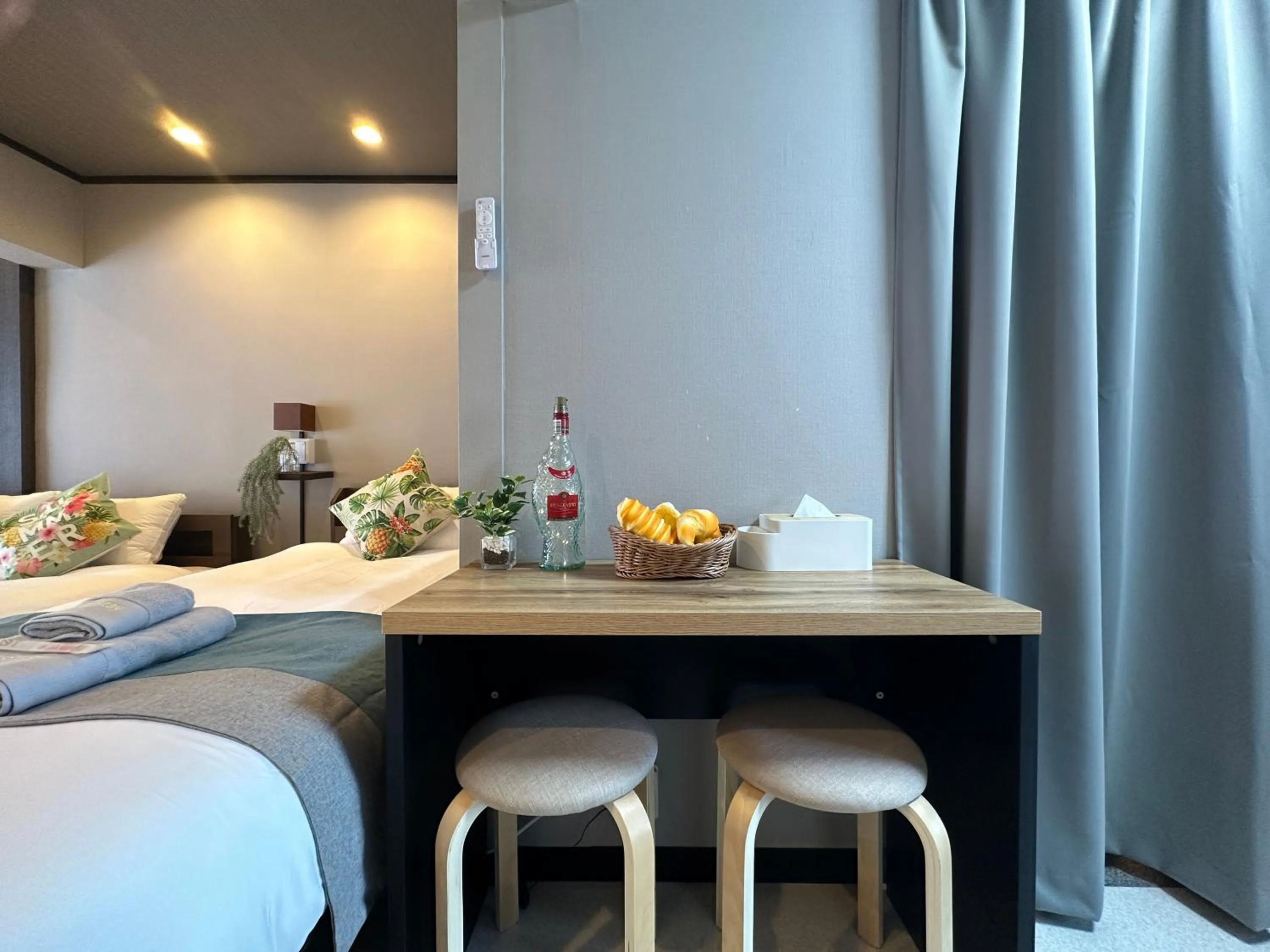 Bed in nestay apartment tokyo otsuka