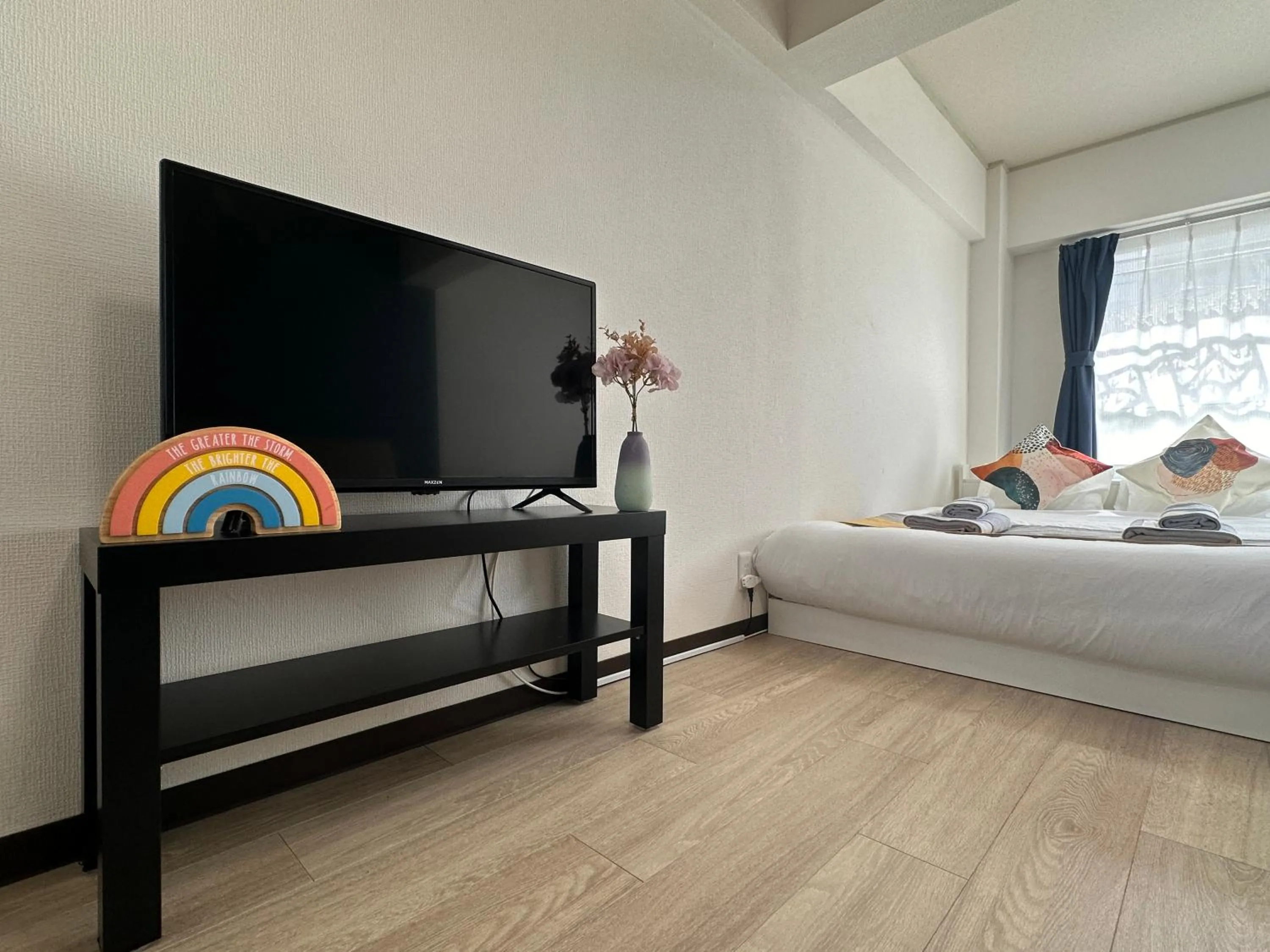 Bed in nestay apartment tokyo otsuka