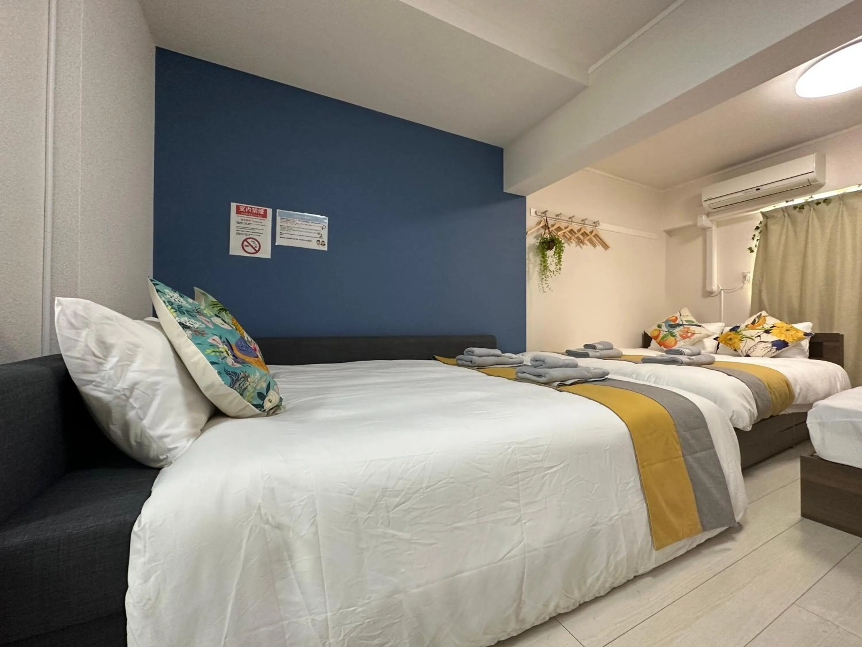 Bed in nestay apartment tokyo otsuka