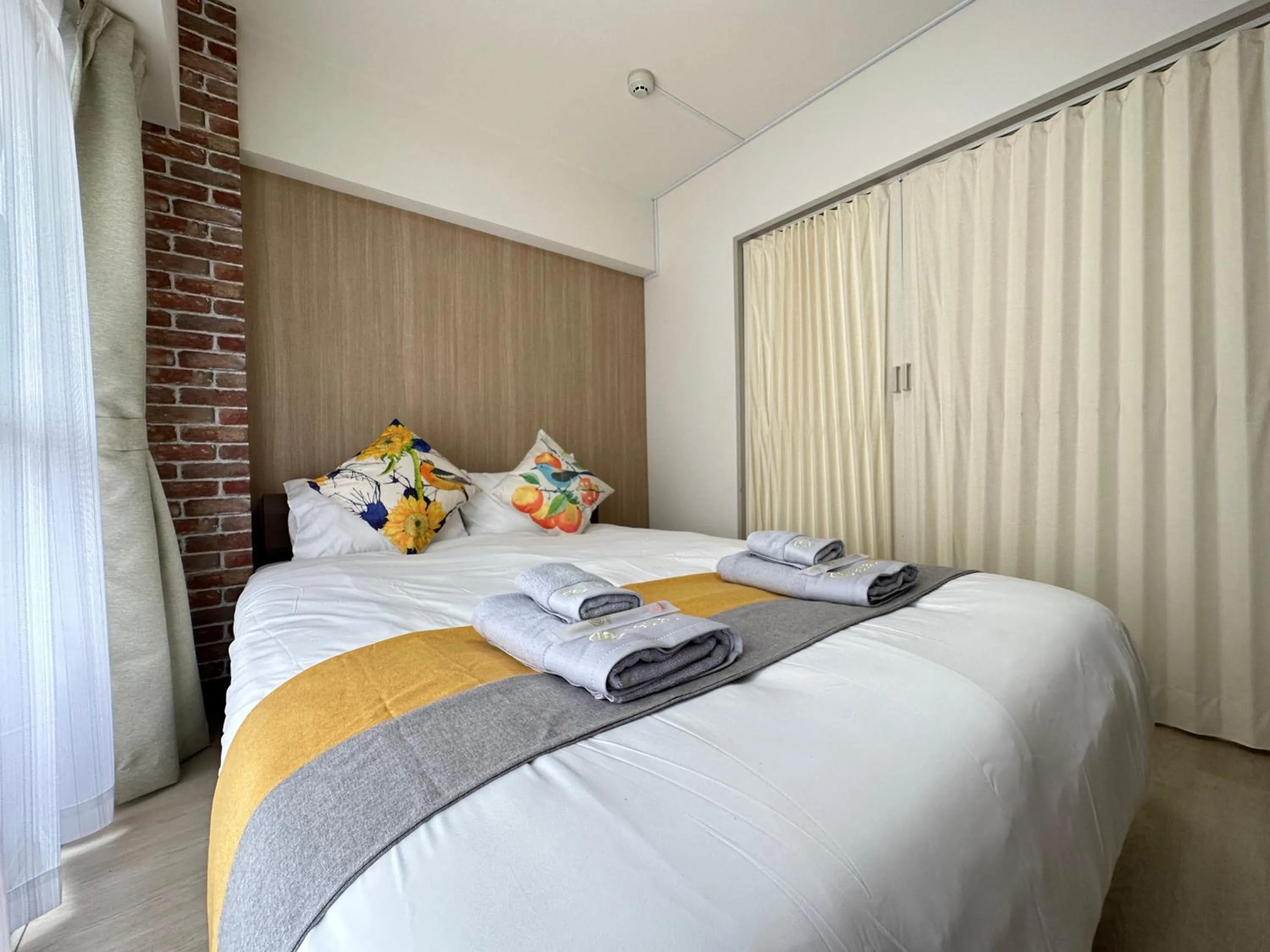 Bed in nestay apartment tokyo otsuka