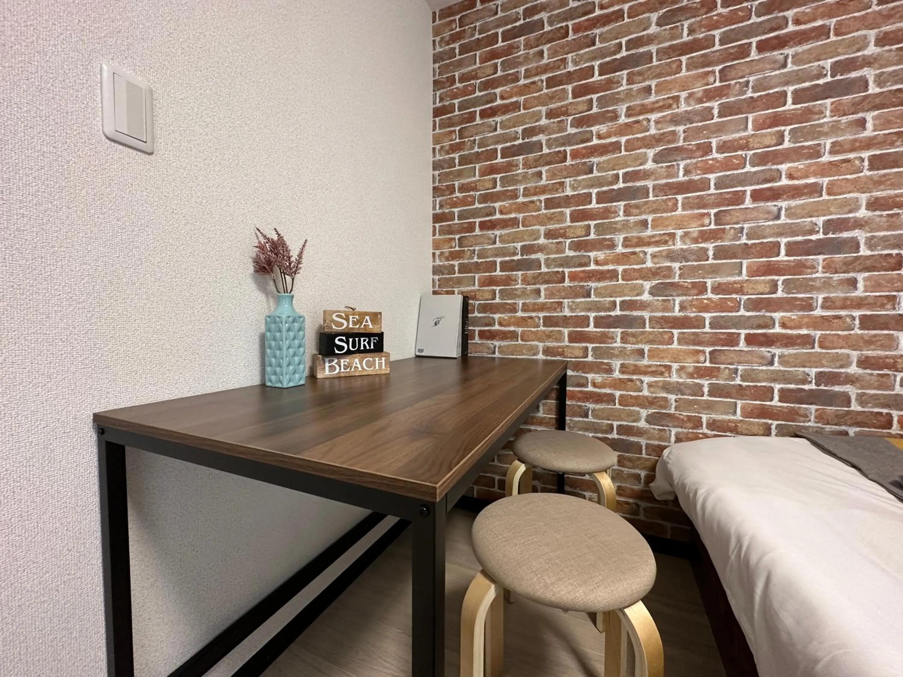 Bed in nestay apartment tokyo otsuka