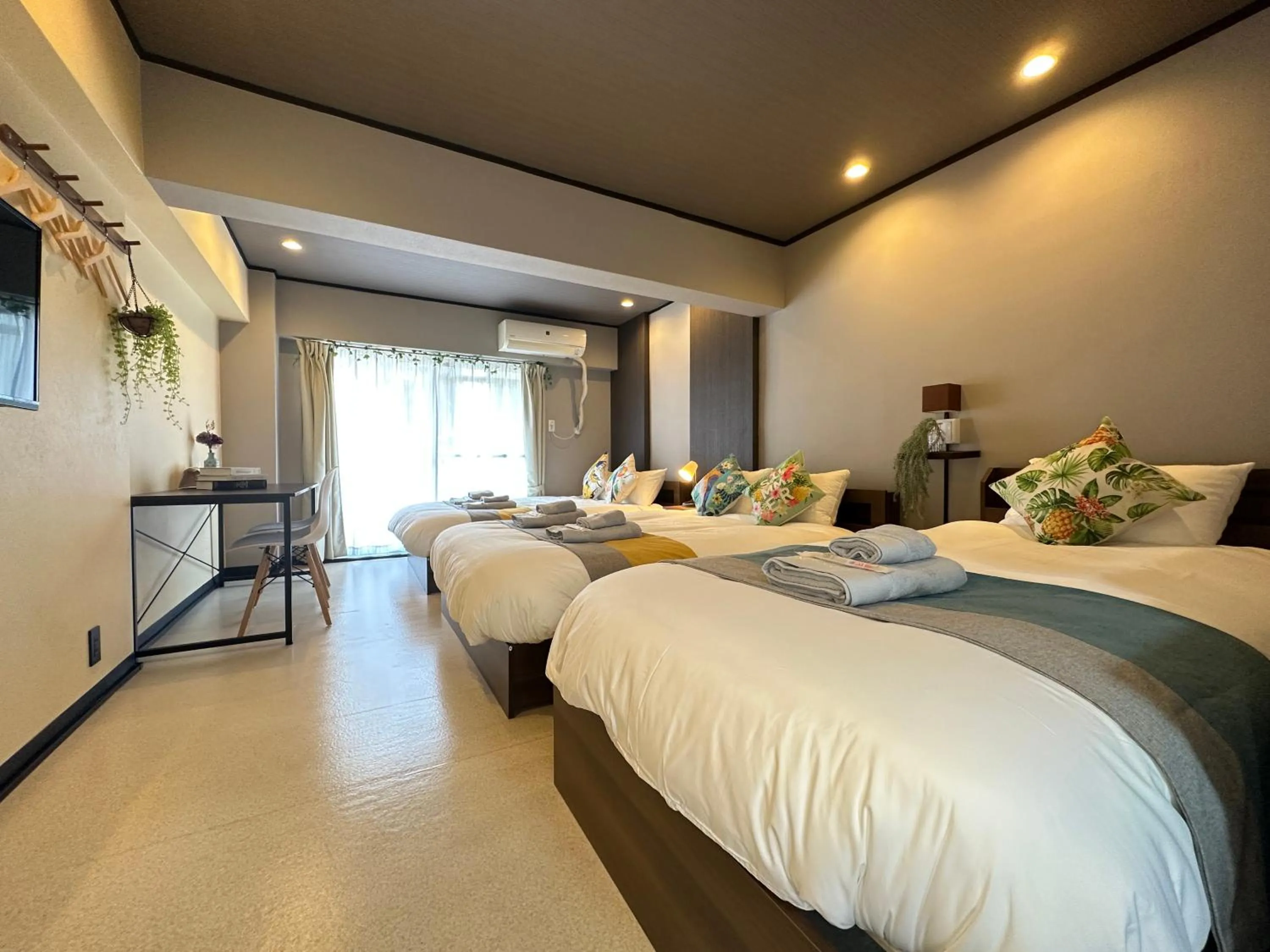 Bed in nestay apartment tokyo otsuka