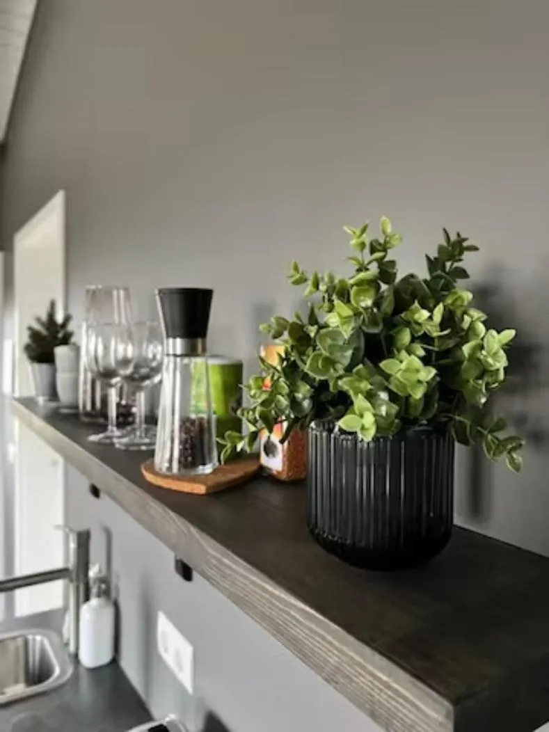 Kitchen or kitchenette in Elding Apartments