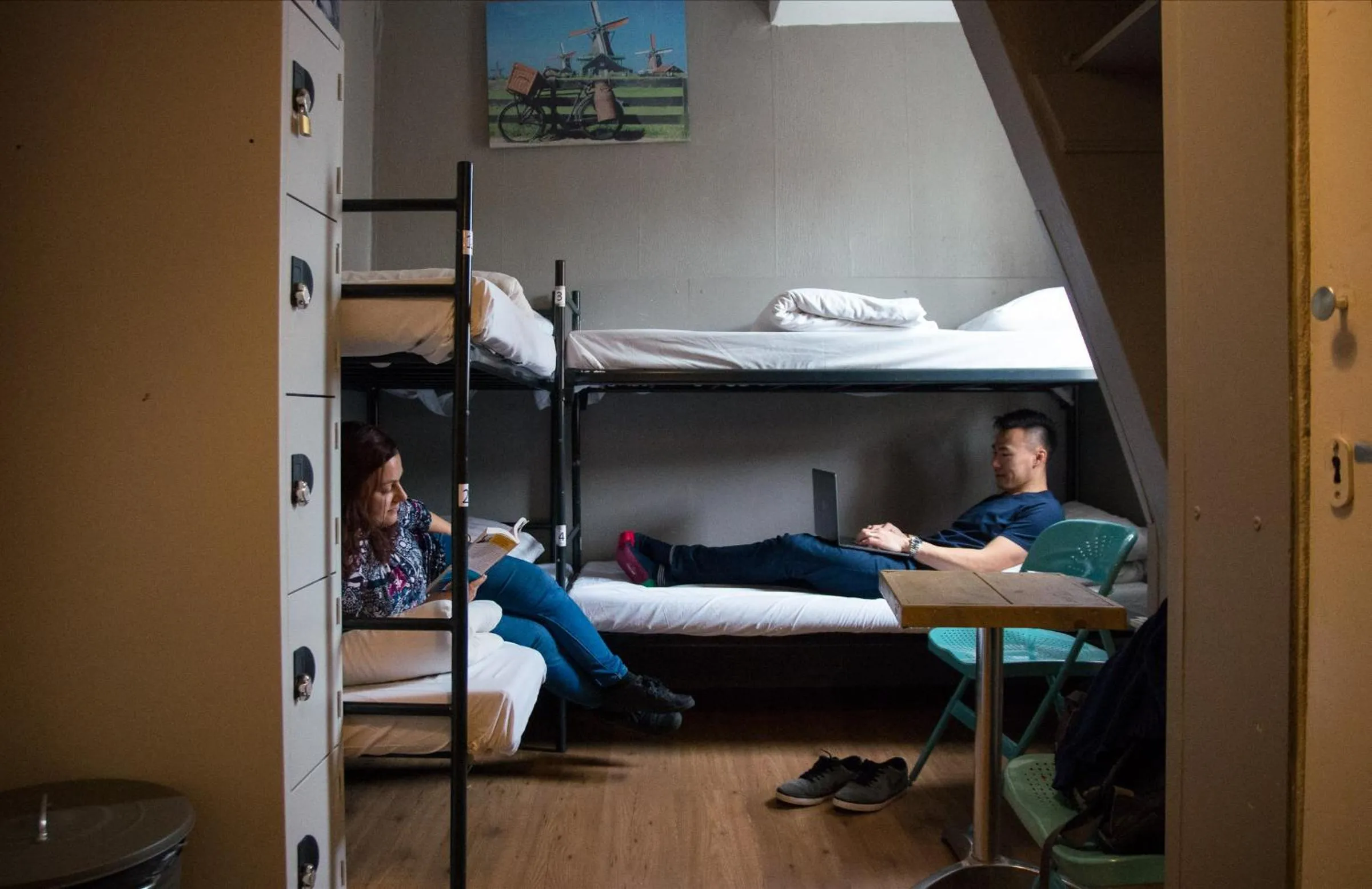 bunk bed in Hostel Cosmos Amsterdam