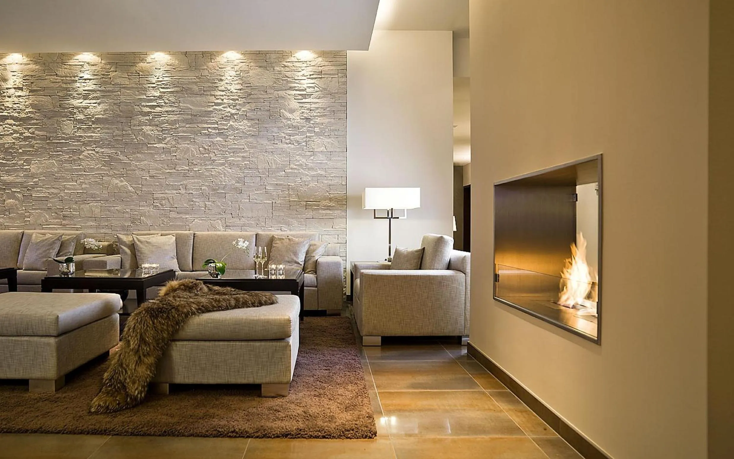 Living room in Relais & Châteaux Hotel Burg Schwarzenstein