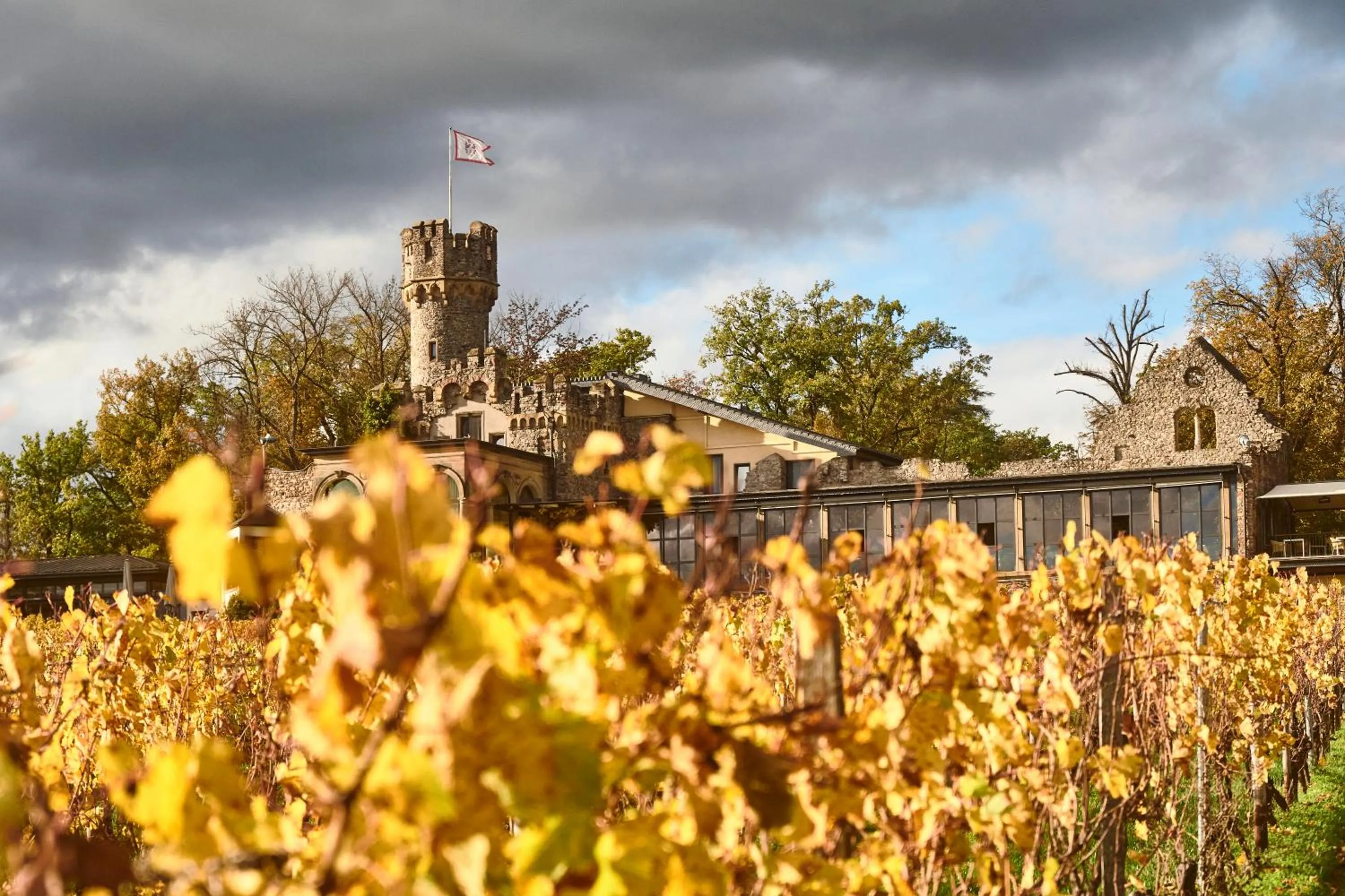 Property building in Relais & Châteaux Hotel Burg Schwarzenstein