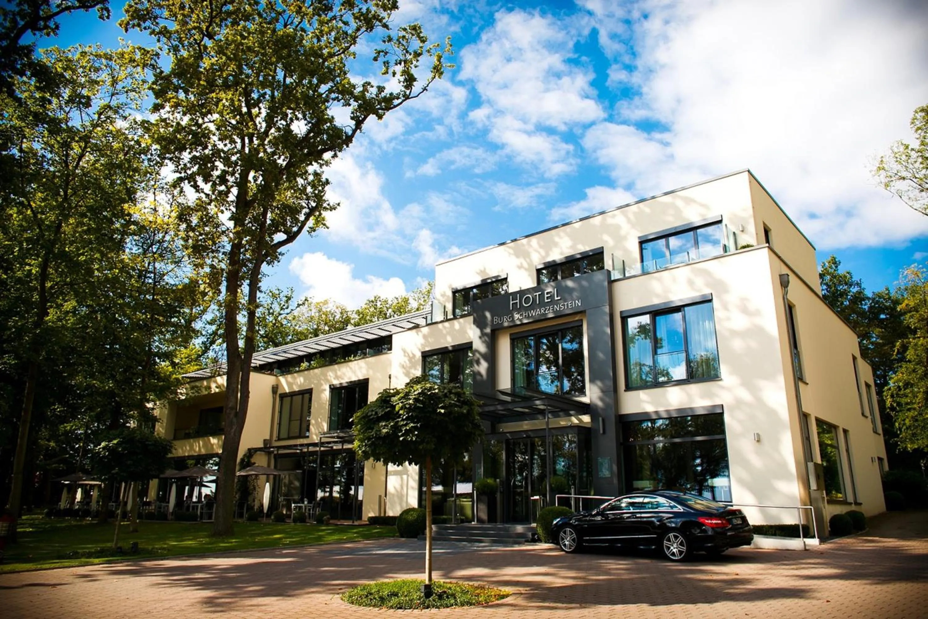 Property building in Relais & Châteaux Hotel Burg Schwarzenstein