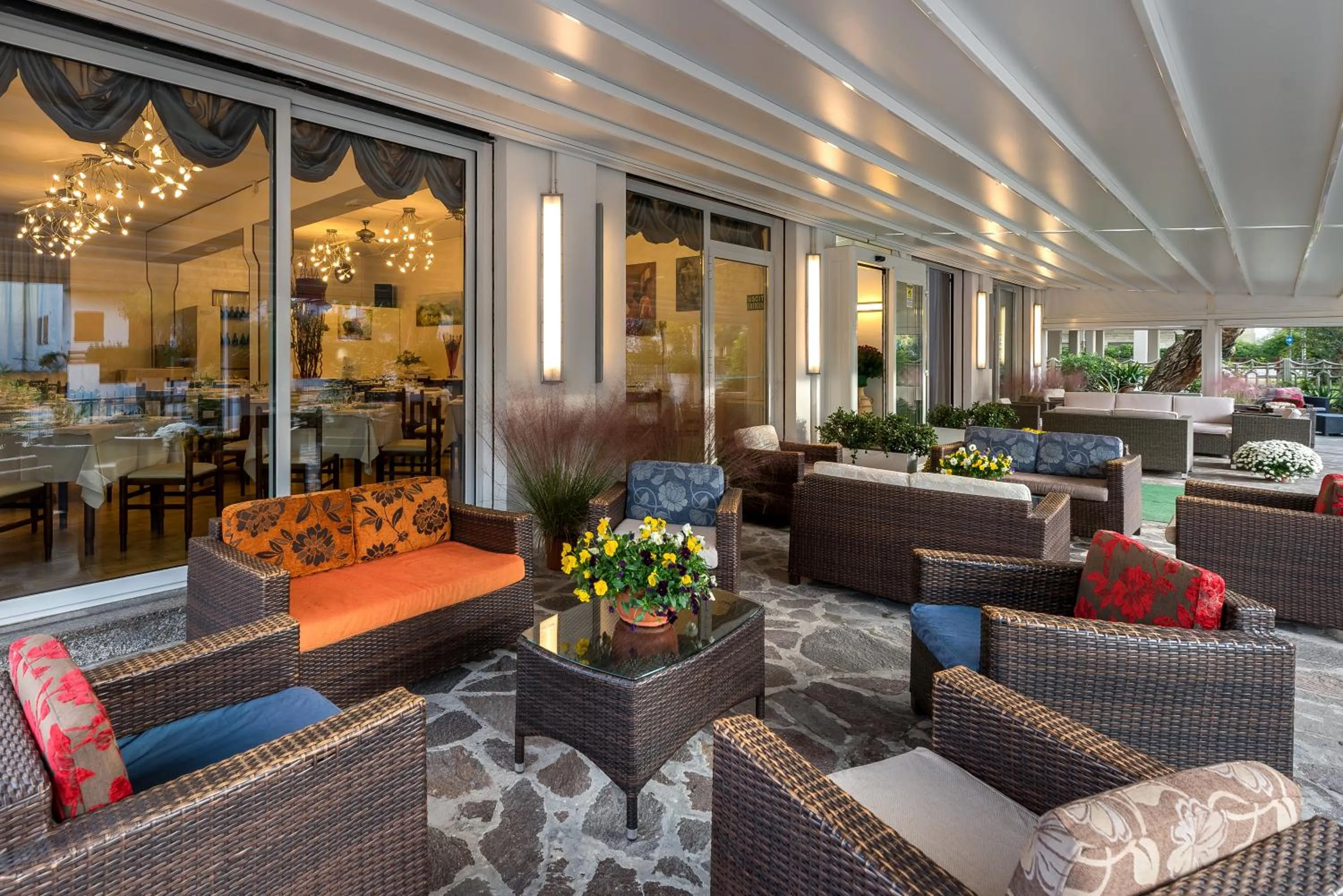 Patio in Hotel Vallechiara