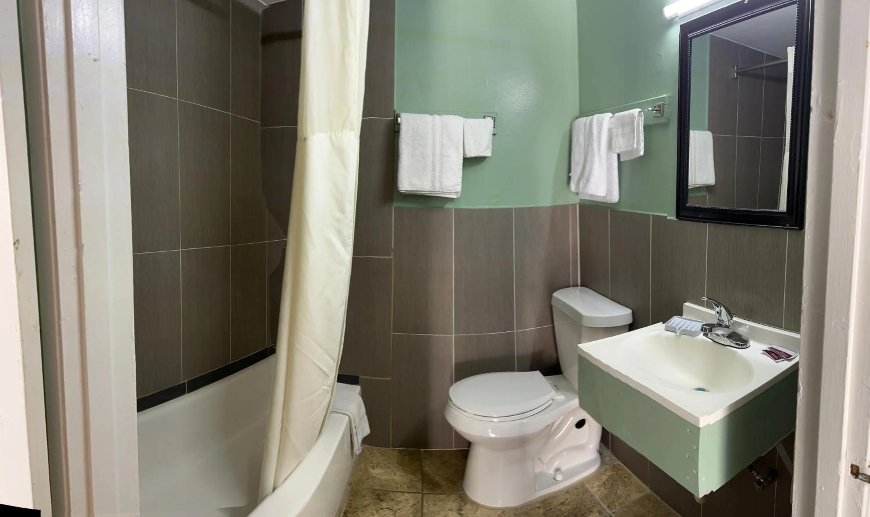 Shower in Town & Country Motel