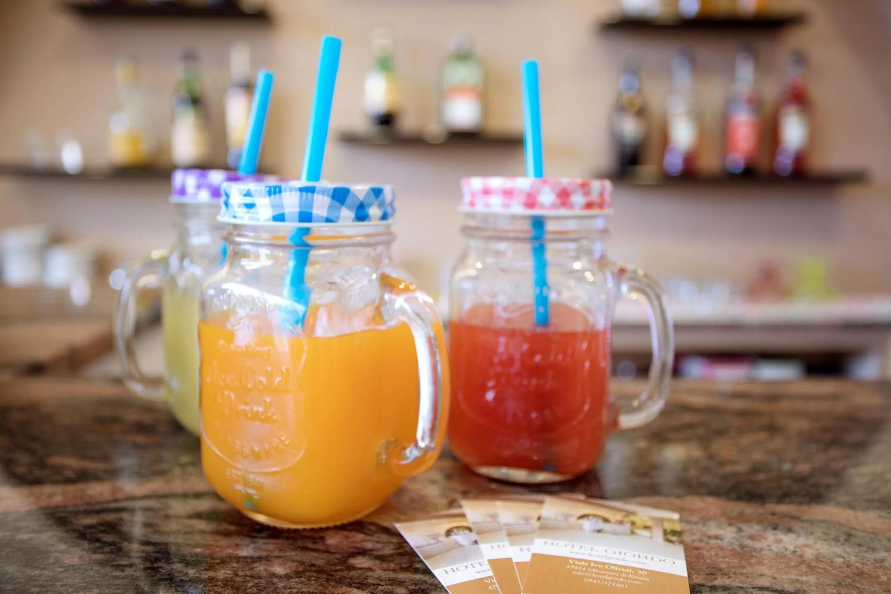 Alcoholic drinks in Hotel Giordo